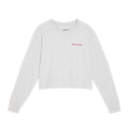 Open Club Long-T Crop Long-Sleeve Shirt in Crater