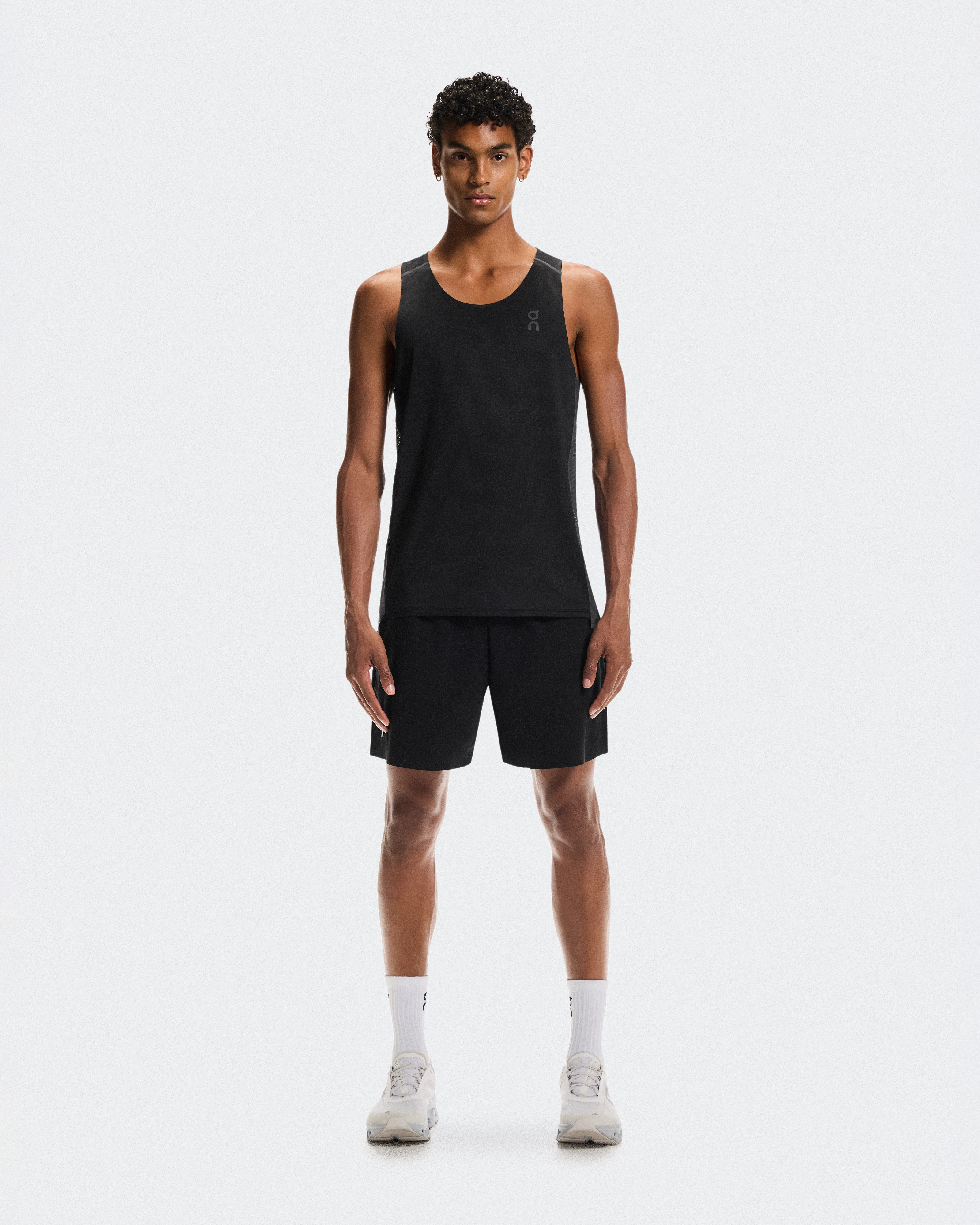 On Performance Tank Black & Eclipse Homme Hauts et t-shirts