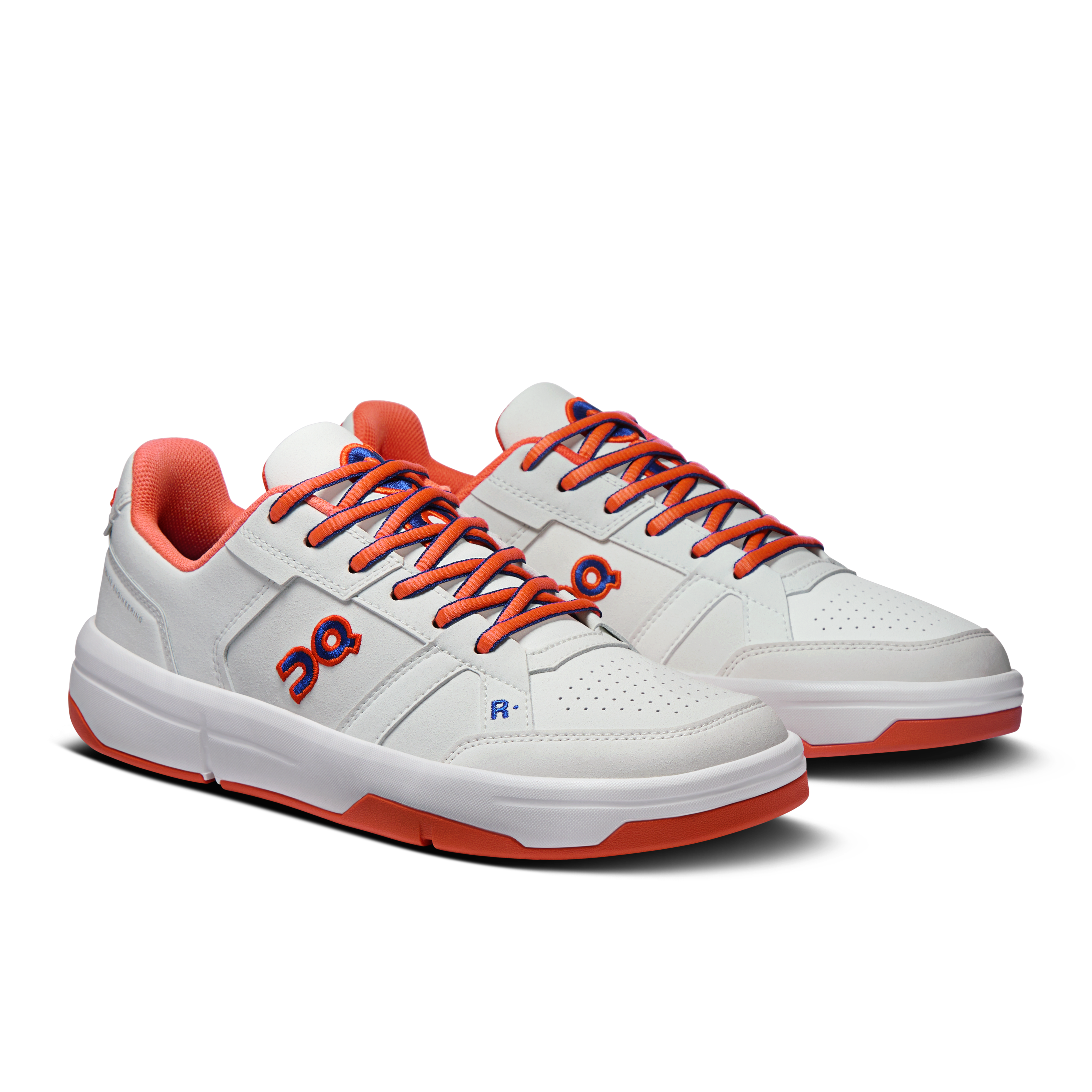 On THE ROGER CH Varsity White & Flame Women Active life Shoes