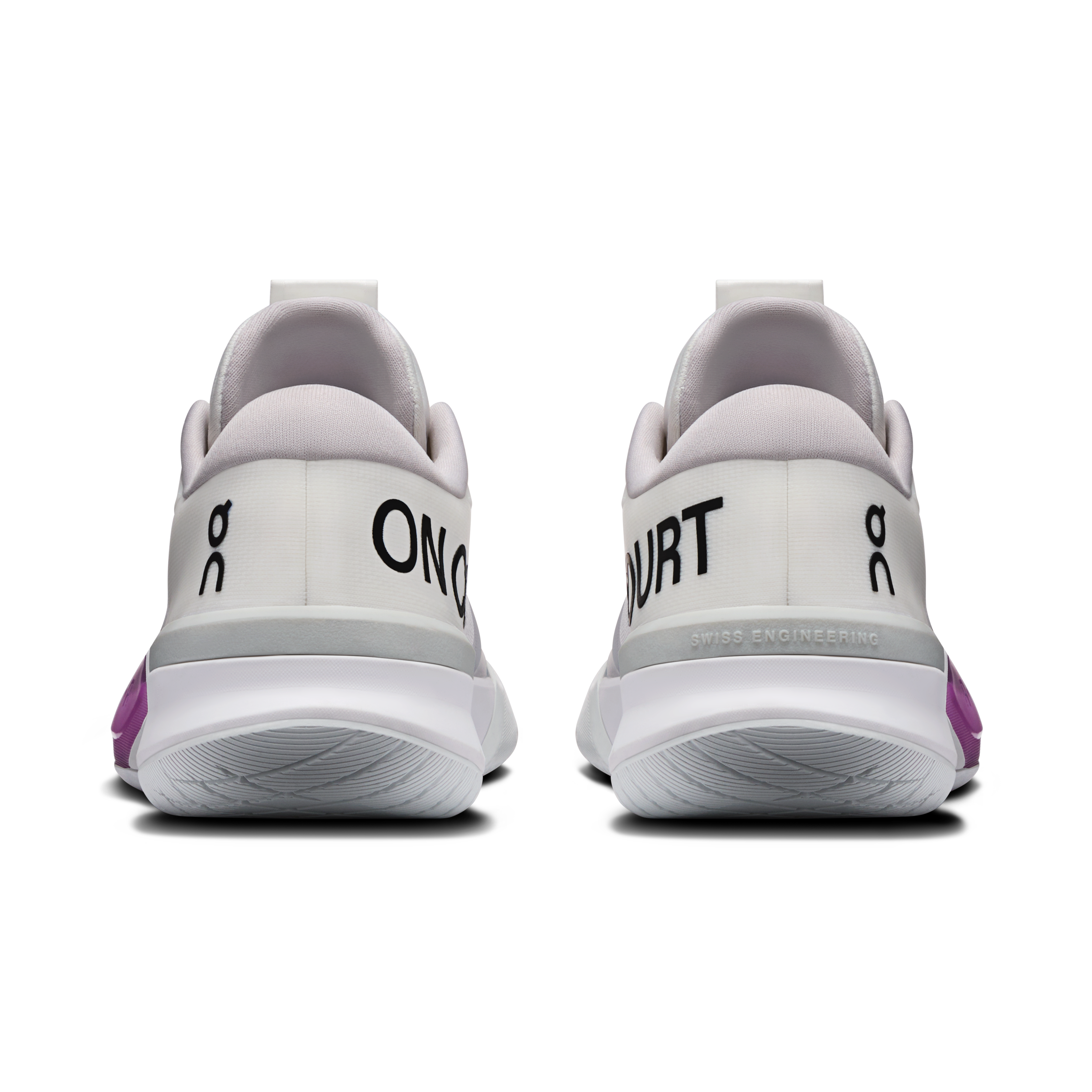 On THE ROGER Pro 3 White & Muscadine Women Tennis Shoes