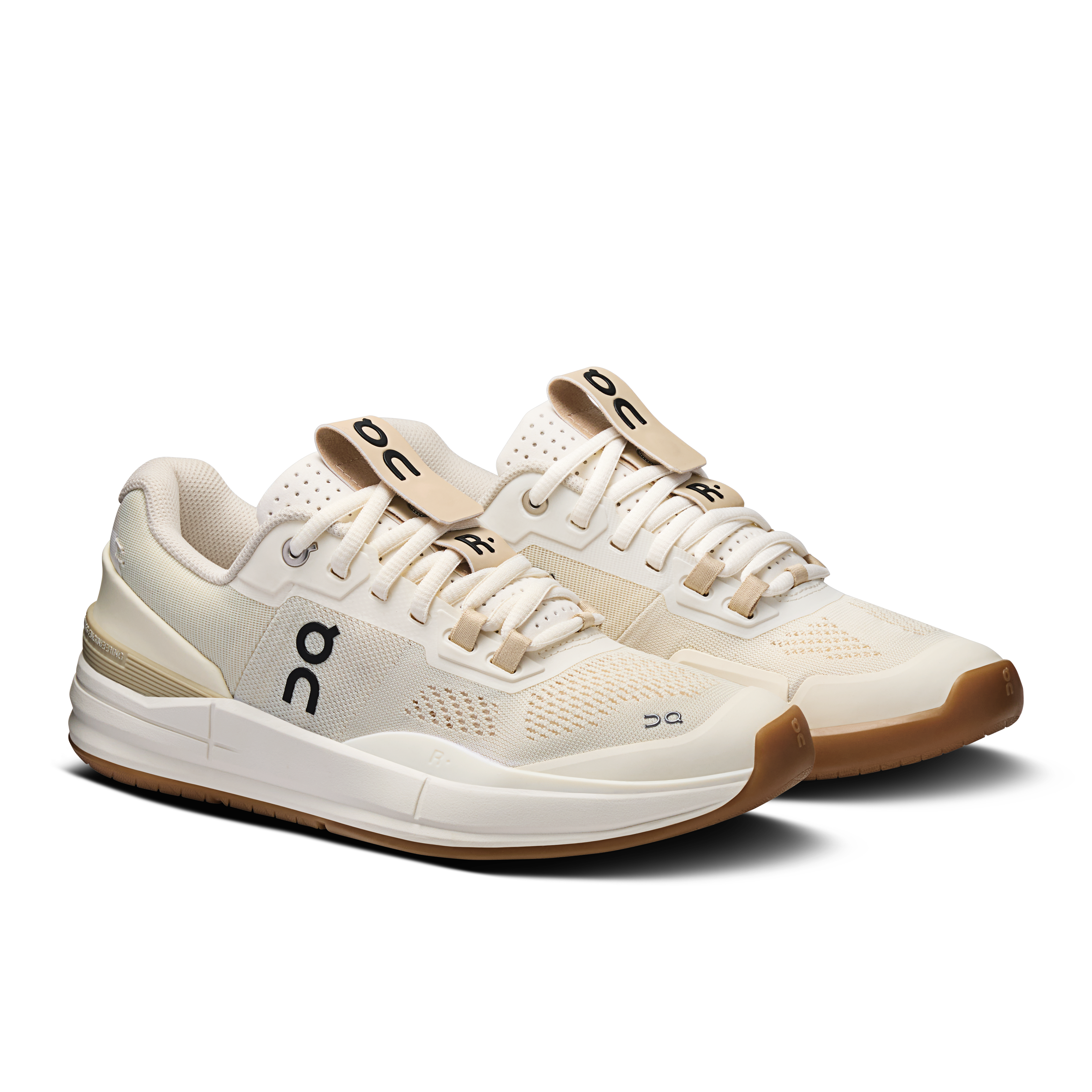 On THE ROGER Pro Ivory & Ivory Women Tennis Shoes
