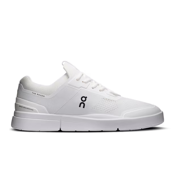 THE ROGER Spin Lifestyle Shoe in White/Black