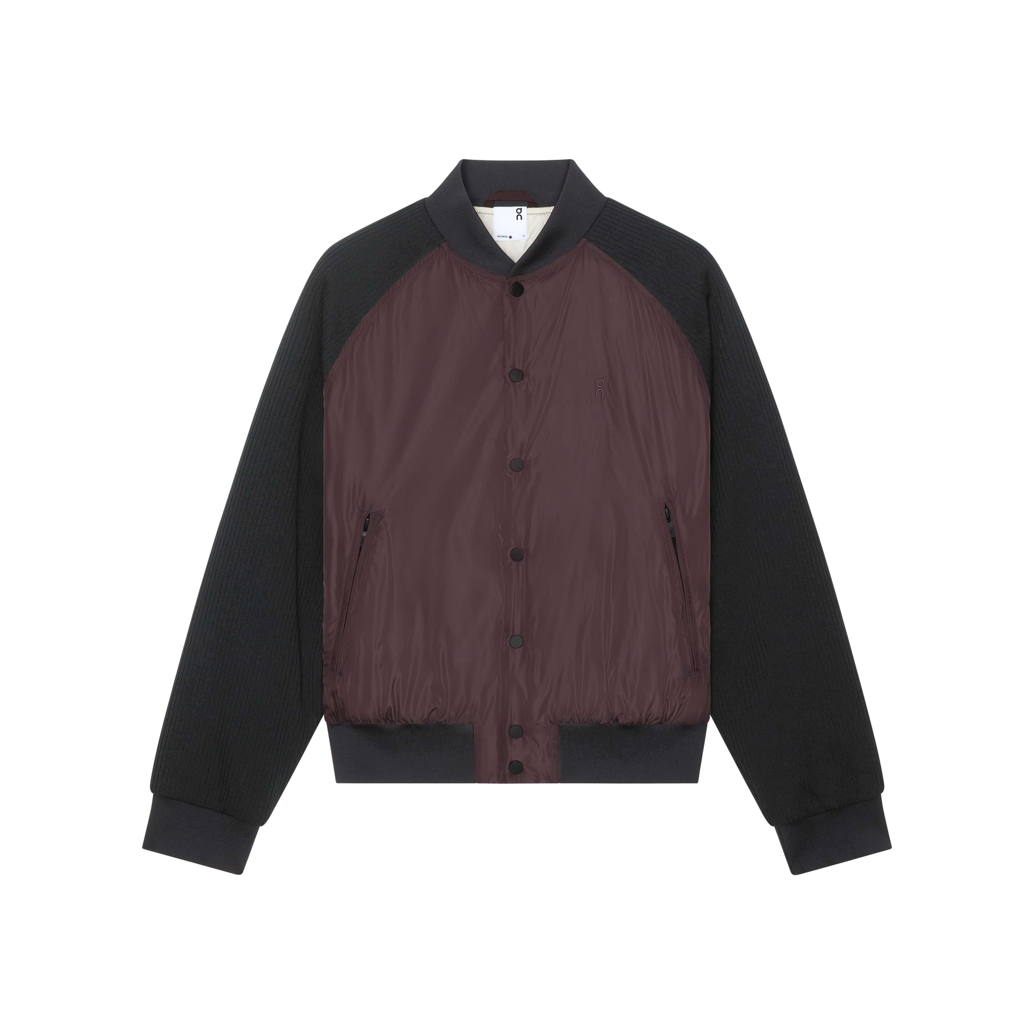 Courtside Bomber in Mulberry/Black