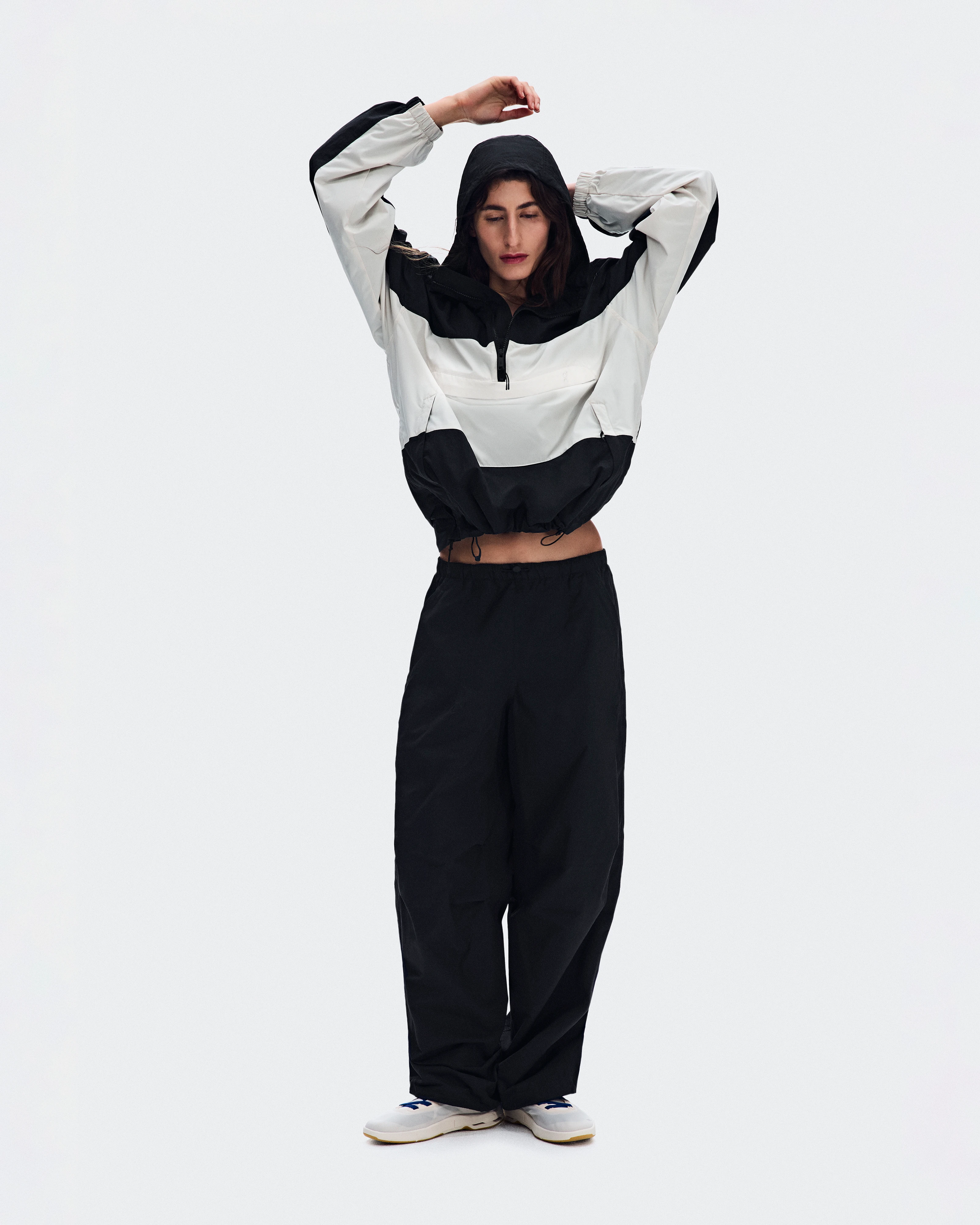 On Half-Zip Anorak Black Donna Giacche