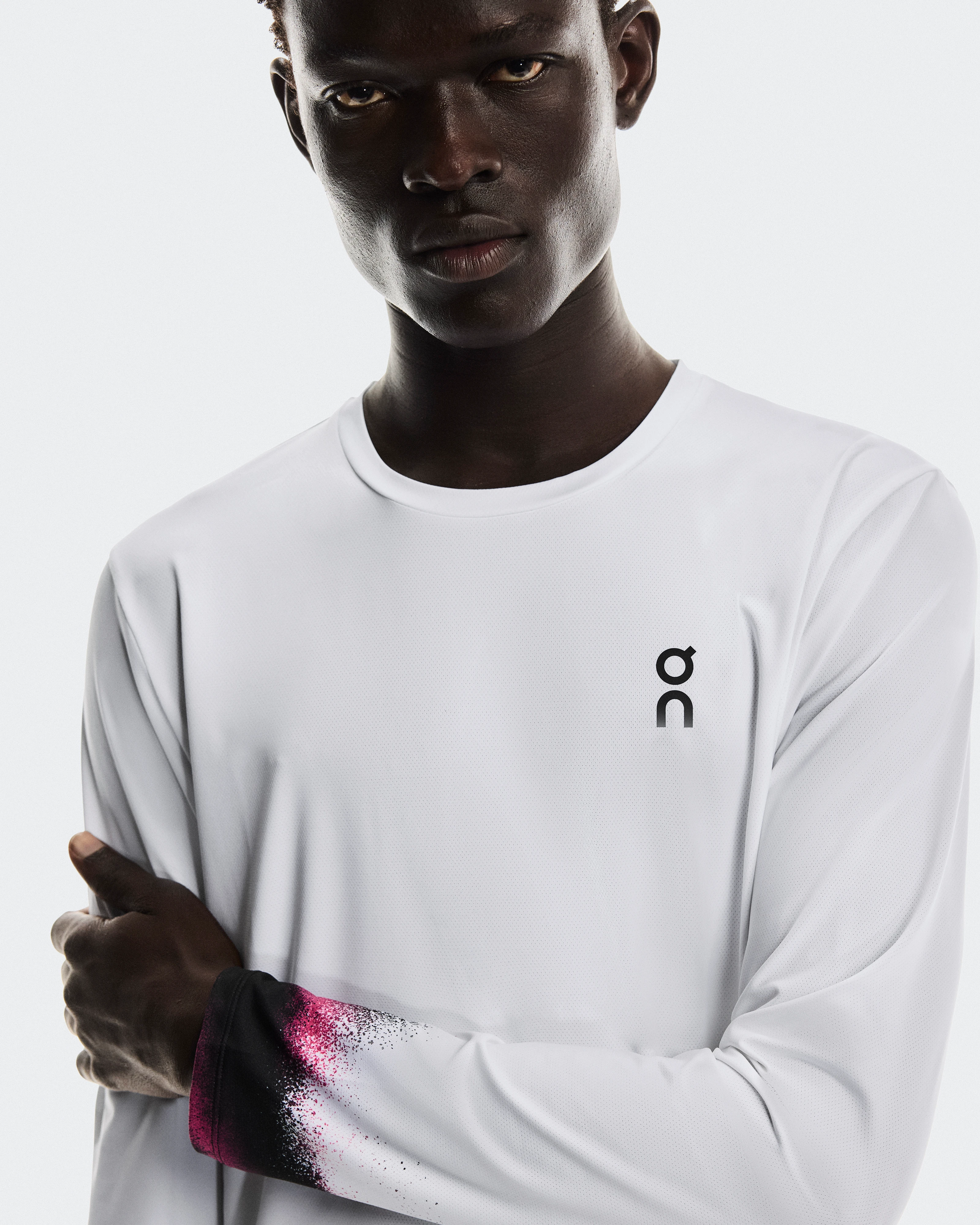 On Court Long-T White & Black Uomo Maglie e magliette