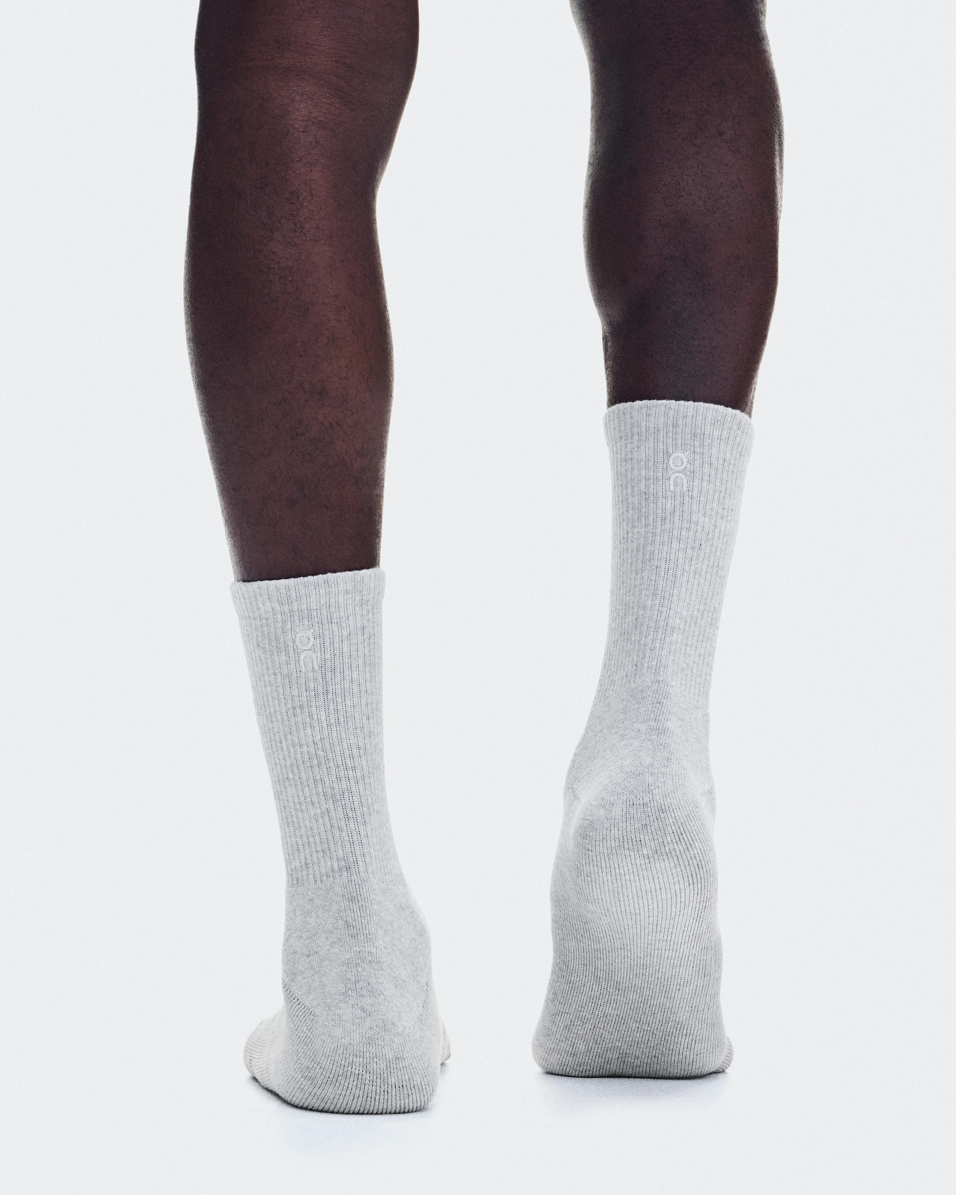 On Club Sock High 2P Heather Gray Unisex Socks