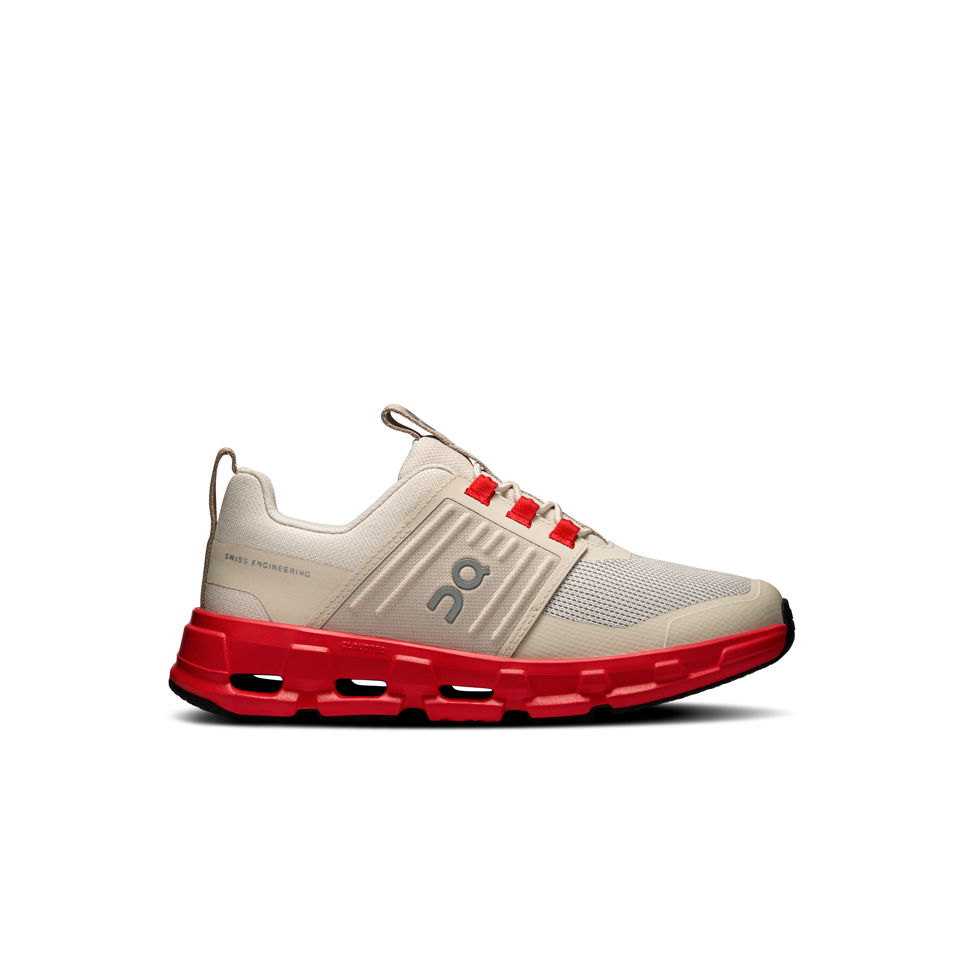 On Cloudswift Kids Beige Red Kids Kids – Adapted CloudTec®, run-inspired, all-day play Shoes