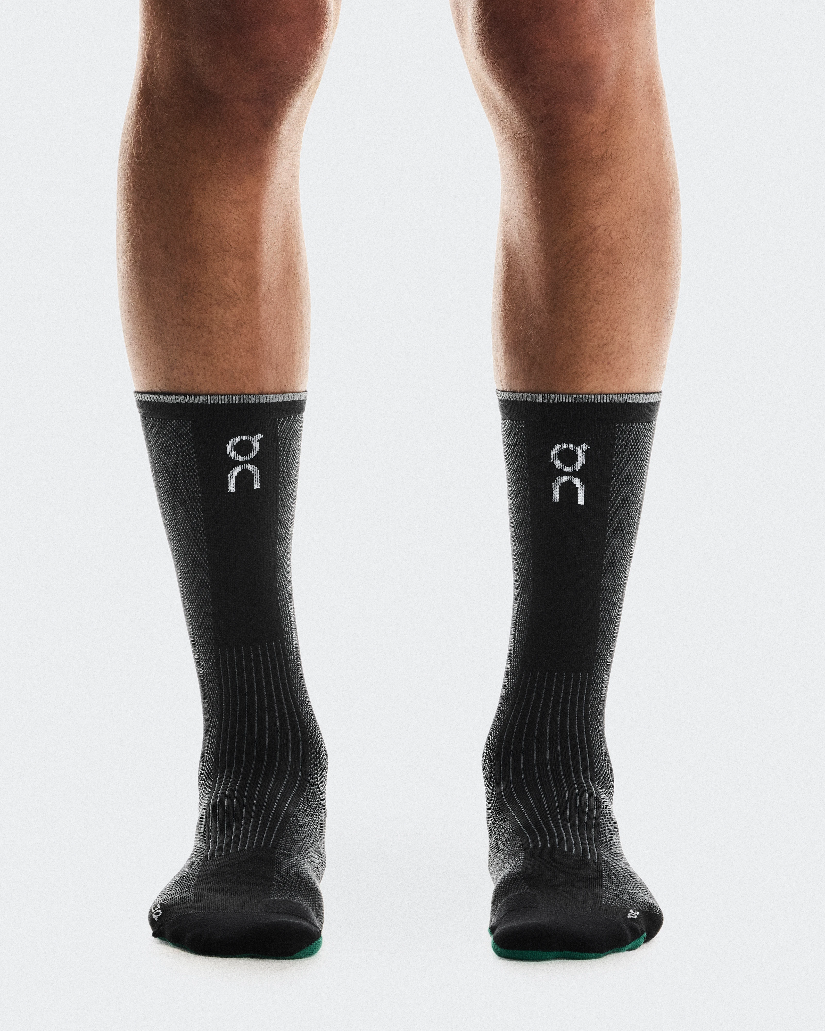 On Elite Run Sock High Black Unisex Socks