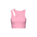 Studio Asymmetric Crop Shirt in Magnolia