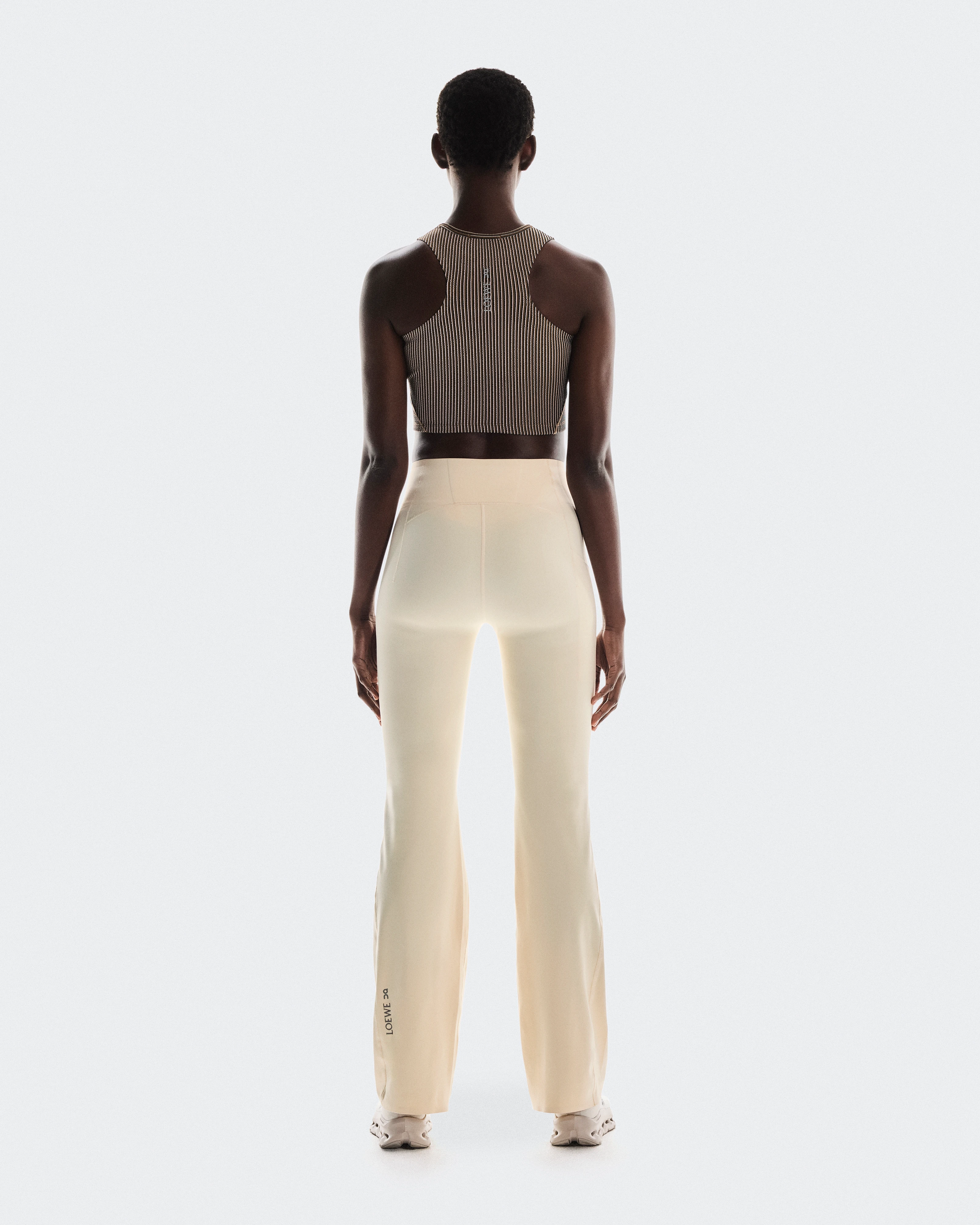 On Ribbed Tank Top LOEWE Brown & Pink Women Tops and t-shirts