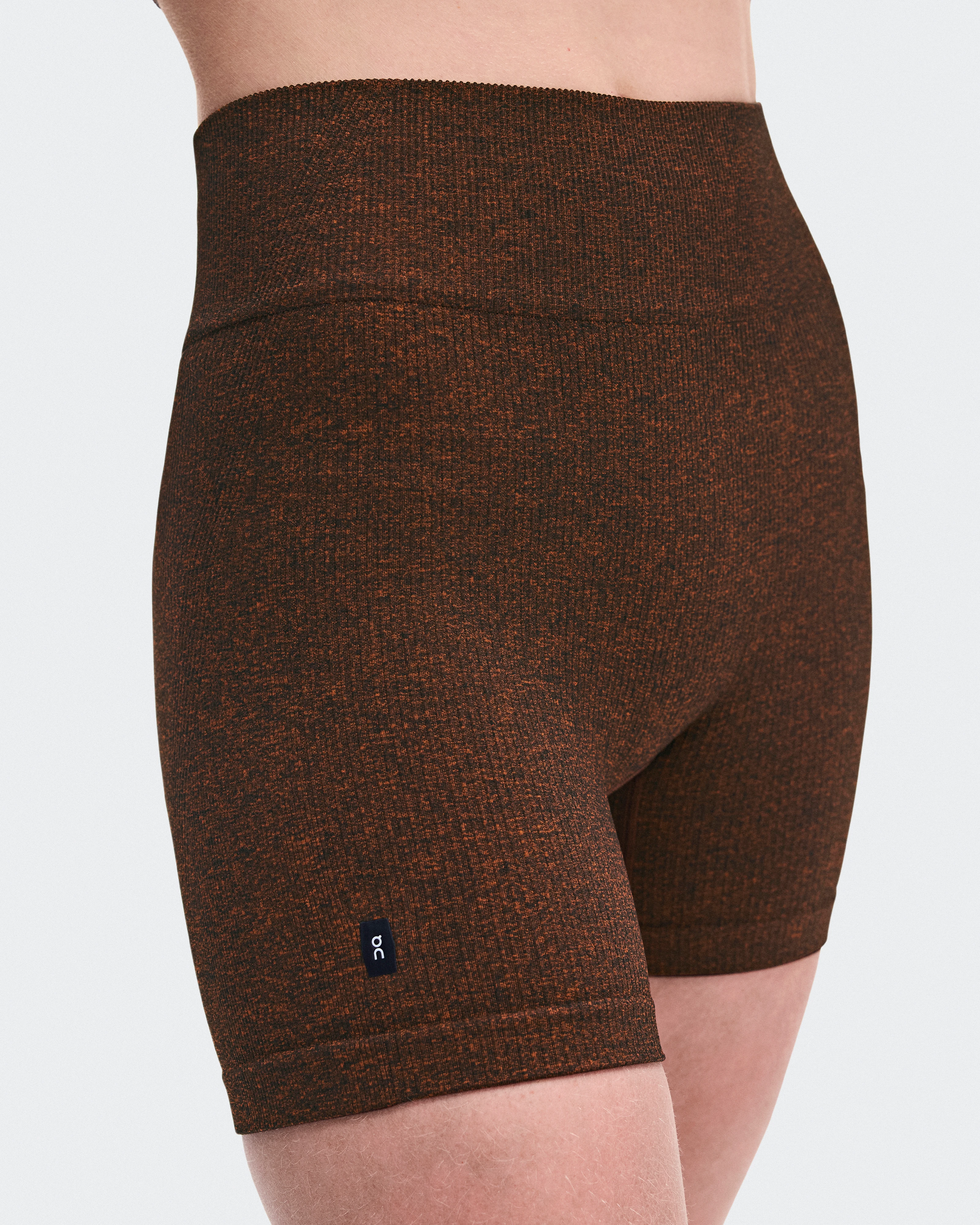 On Studio Knit Shorts Cinnamon Heather Femme Leggings