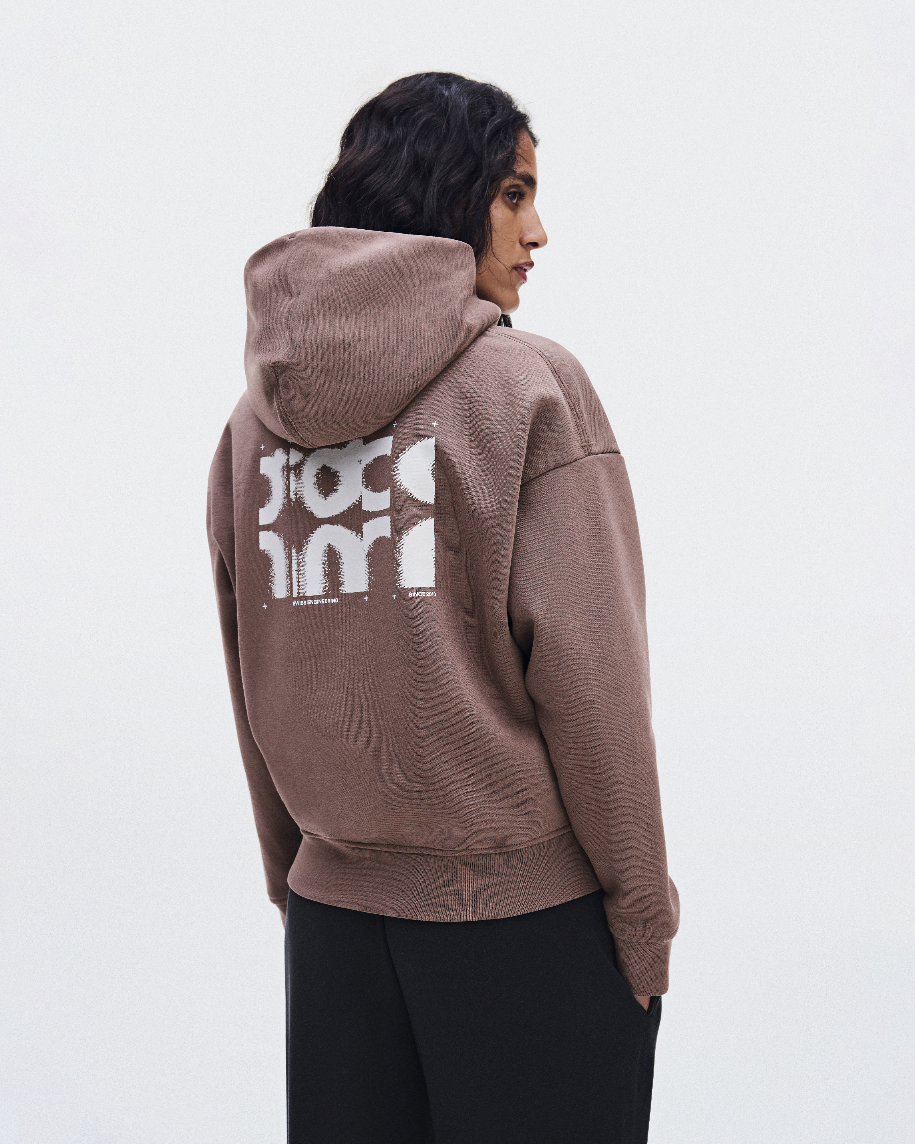 Women's Club Collective Full Zip Pixel | Brown | On Japan
