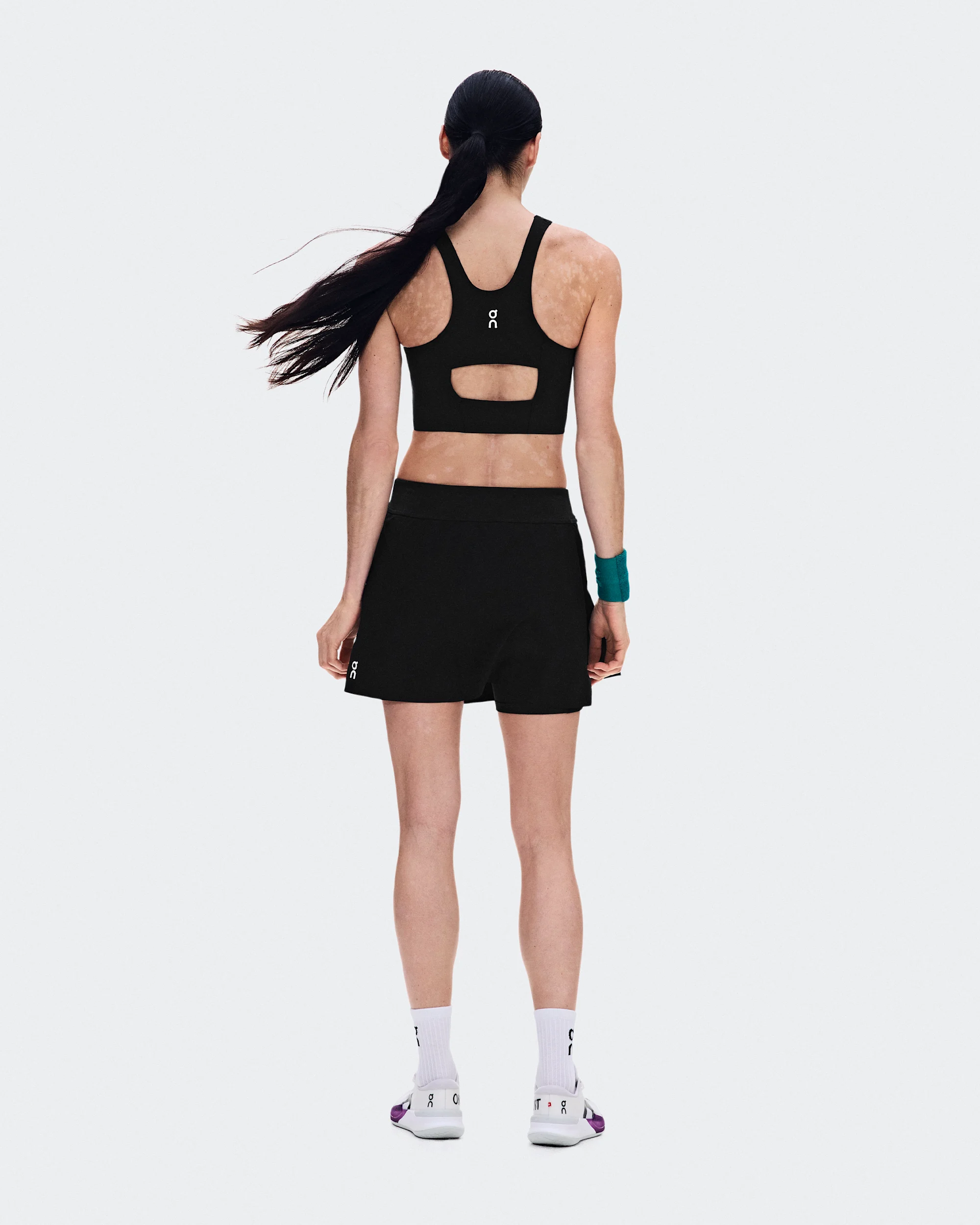 Women's Court Skirt Split Black - thumbnail 3