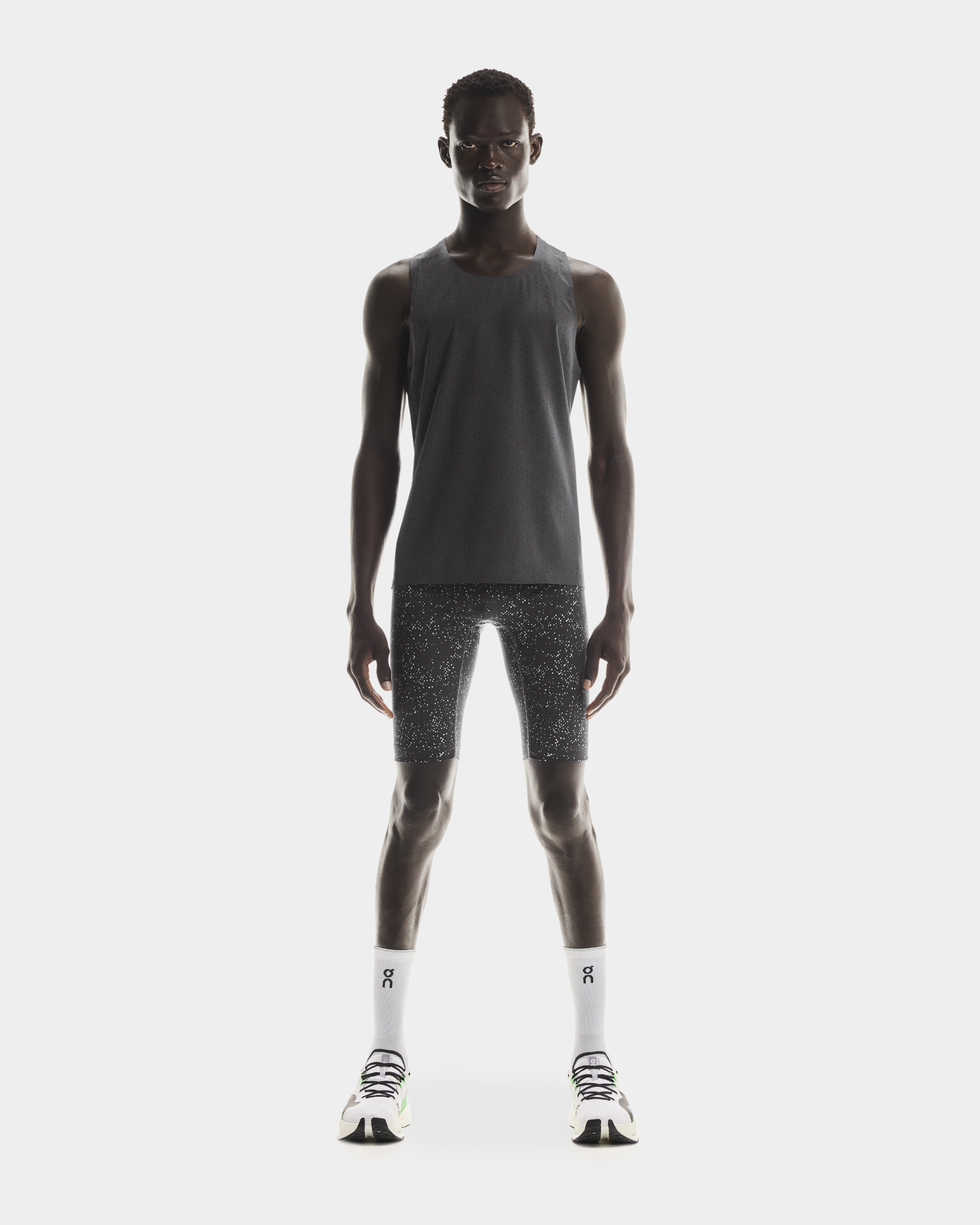 on レースシングレット＆レースタイツハーフ M/S メンズ Race Tights Half | グレー | On 日本