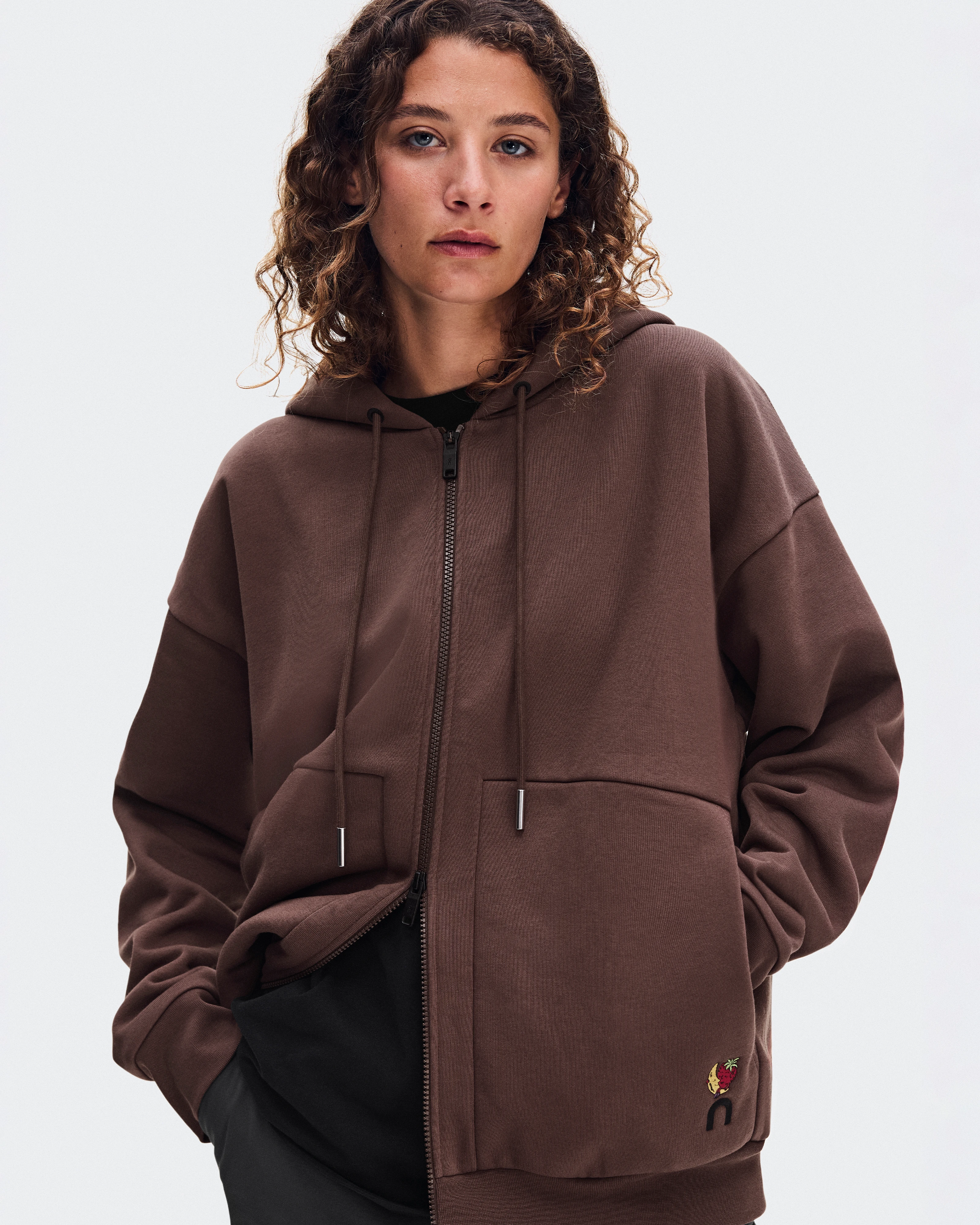 On Utility Zip Hoodie SHG Medjool Unisex Hoodies and sweatshirts