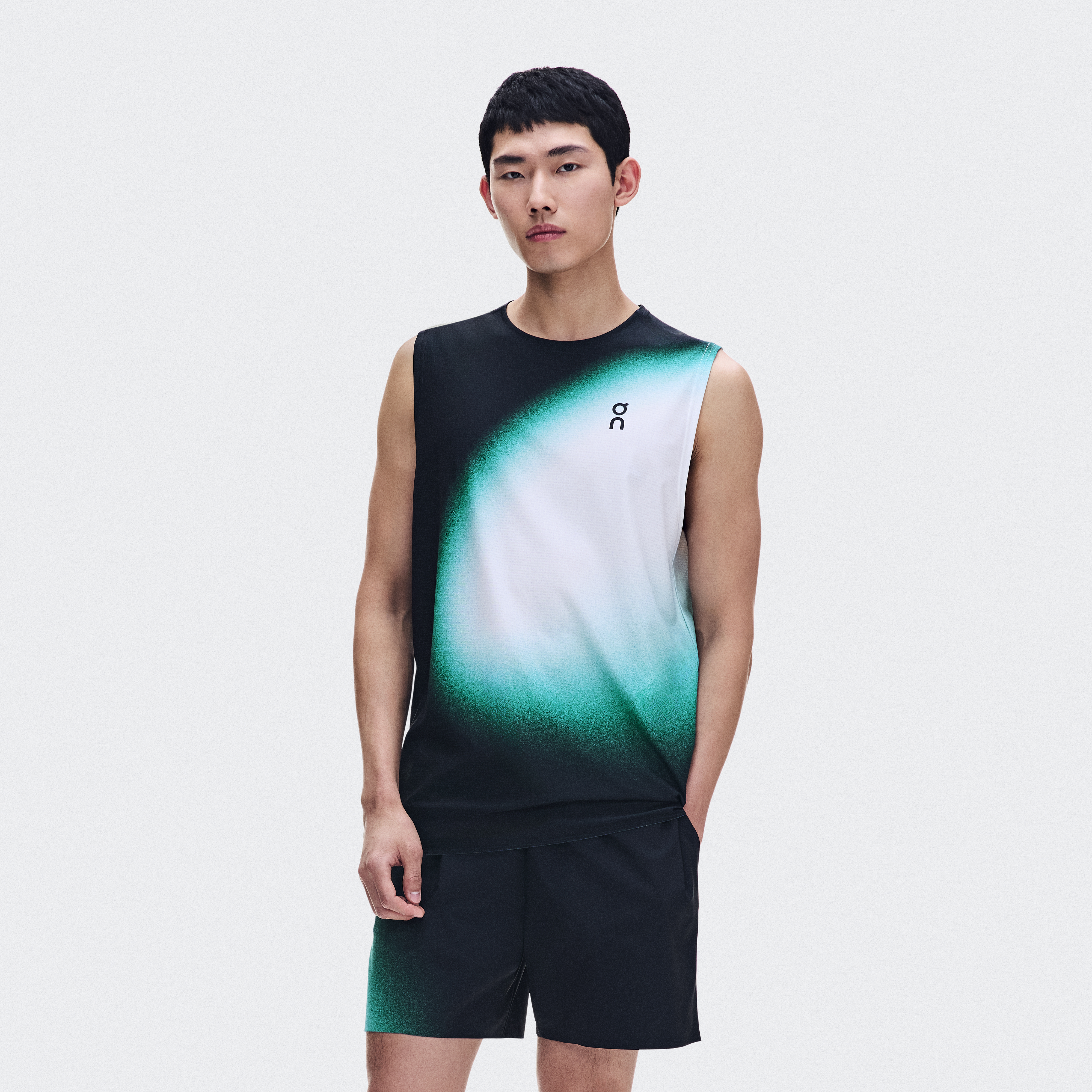 Court Tank Top Swing in Black/Neem
