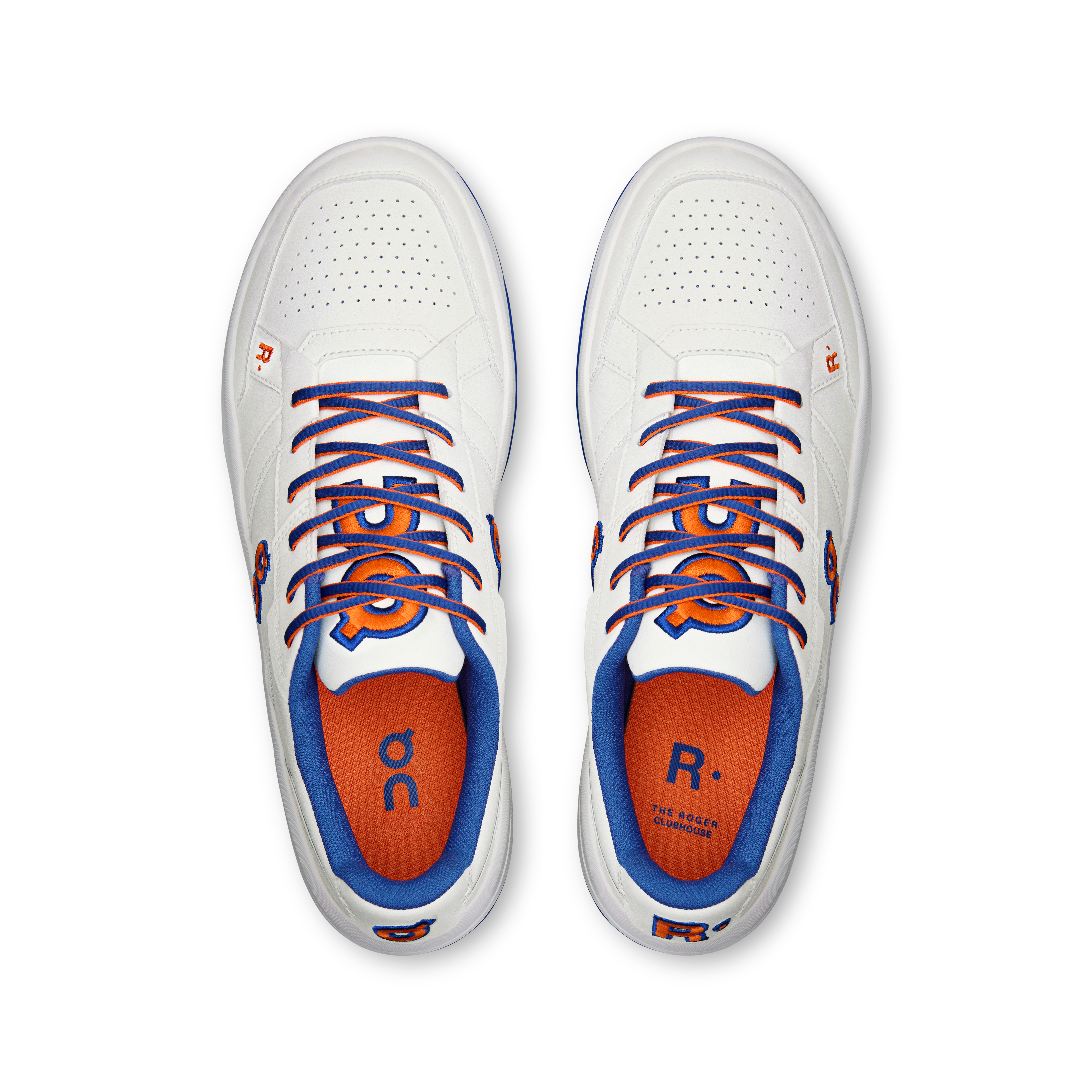 On THE ROGER CH Varsity White & Indigo Men – All-day Shoes