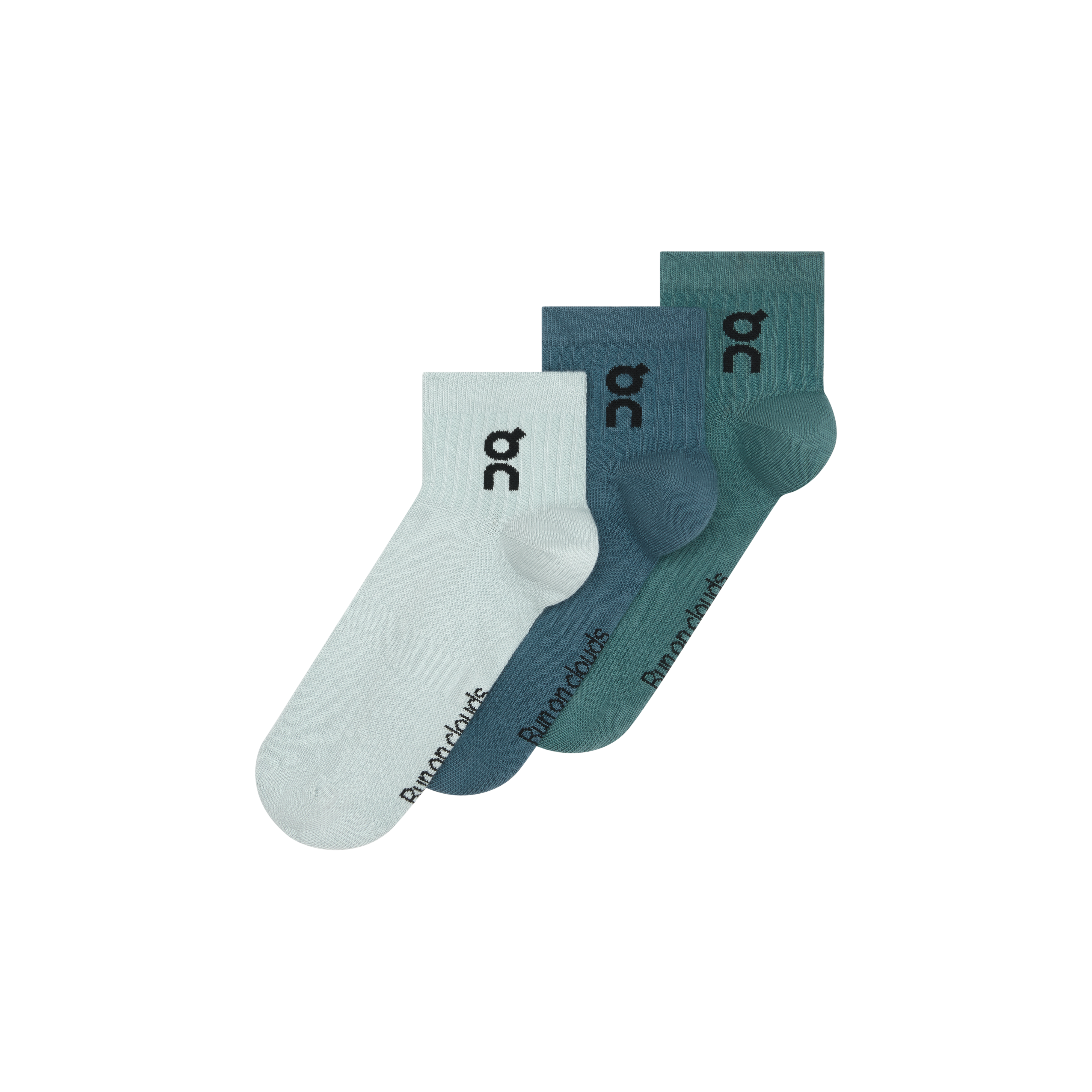 Logo Sock Mid 3P in Brook/Storm