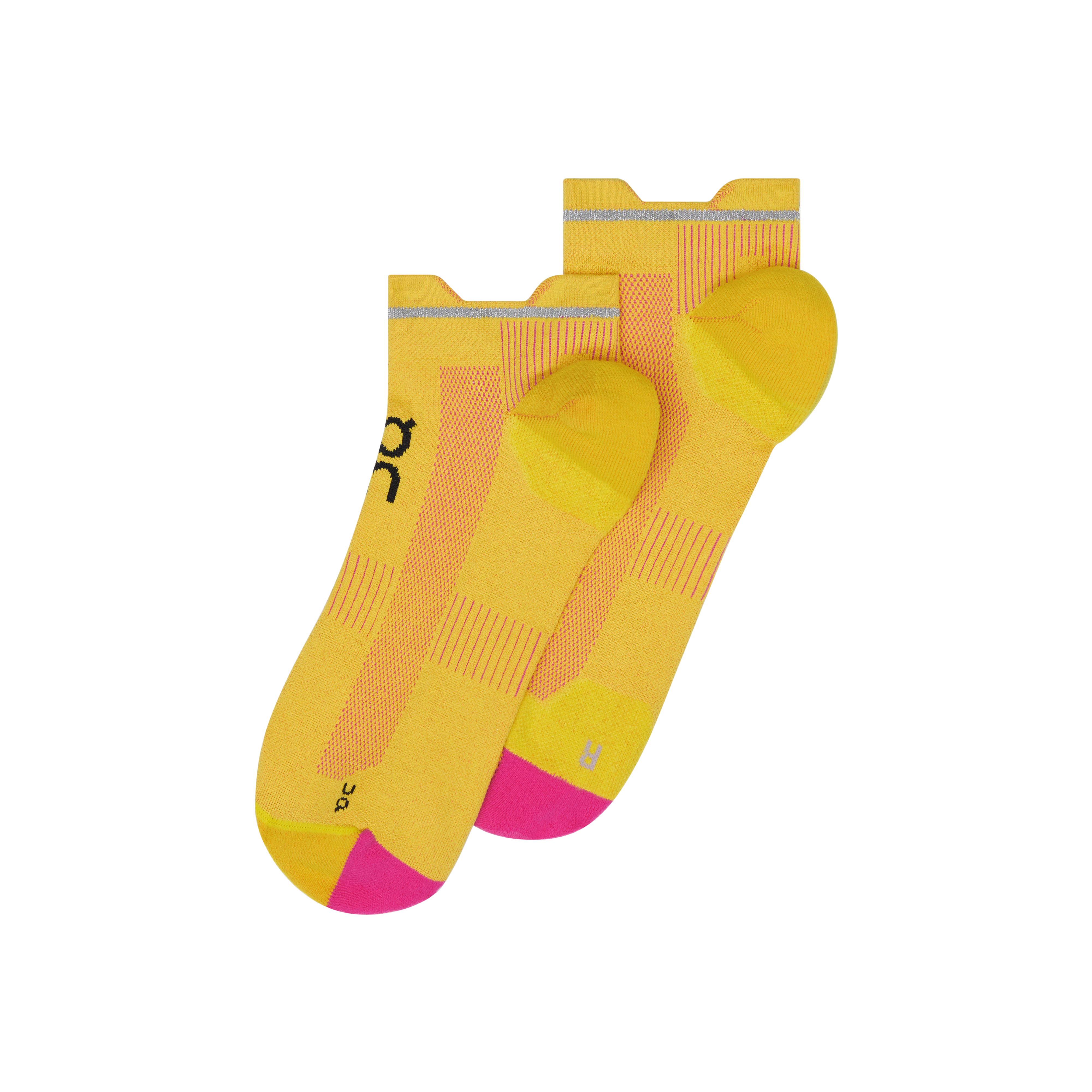 Elite Run Sock Low in Limelight/Pink