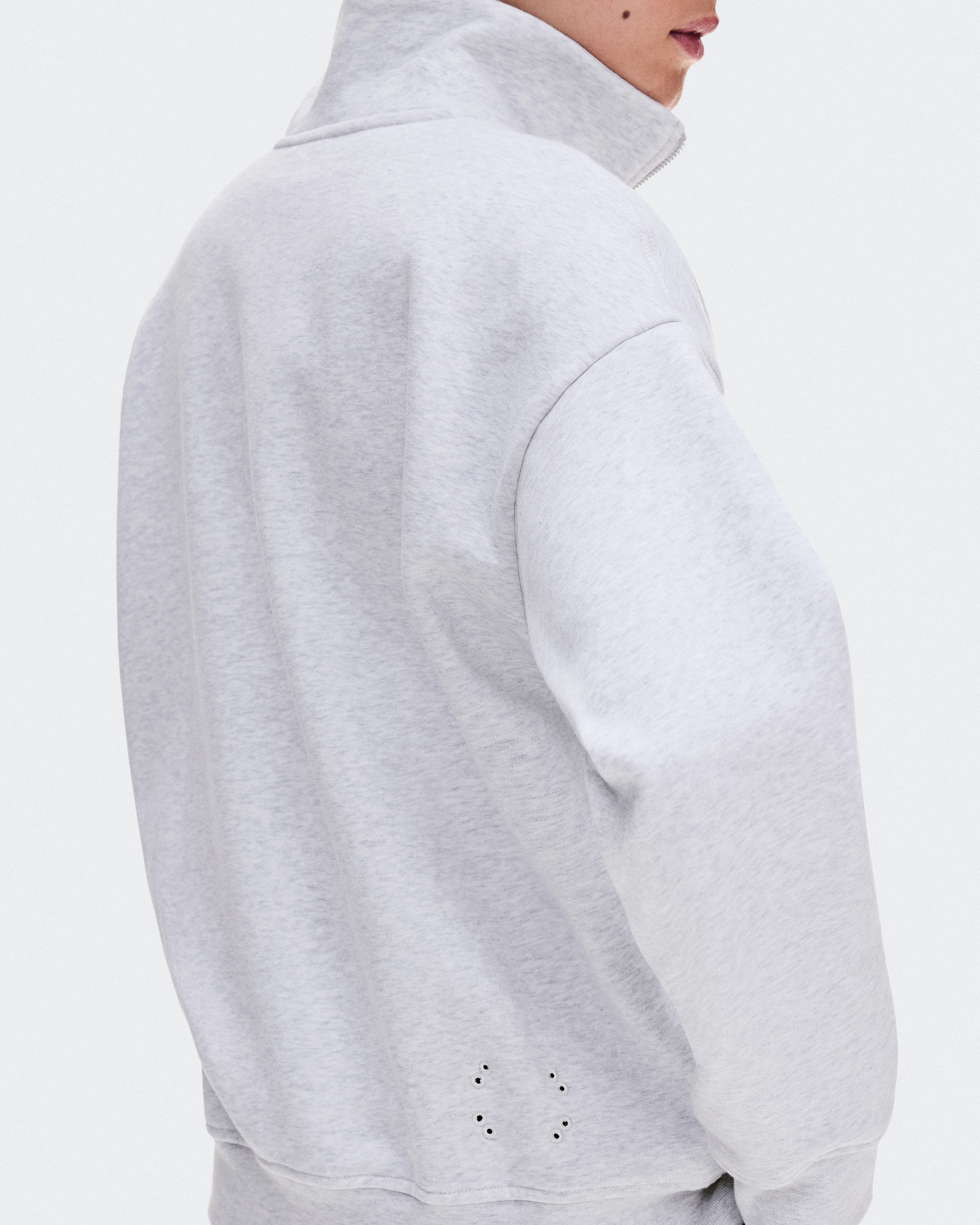 On Club Collective 1/4 Zip Crater Feminino Moletons