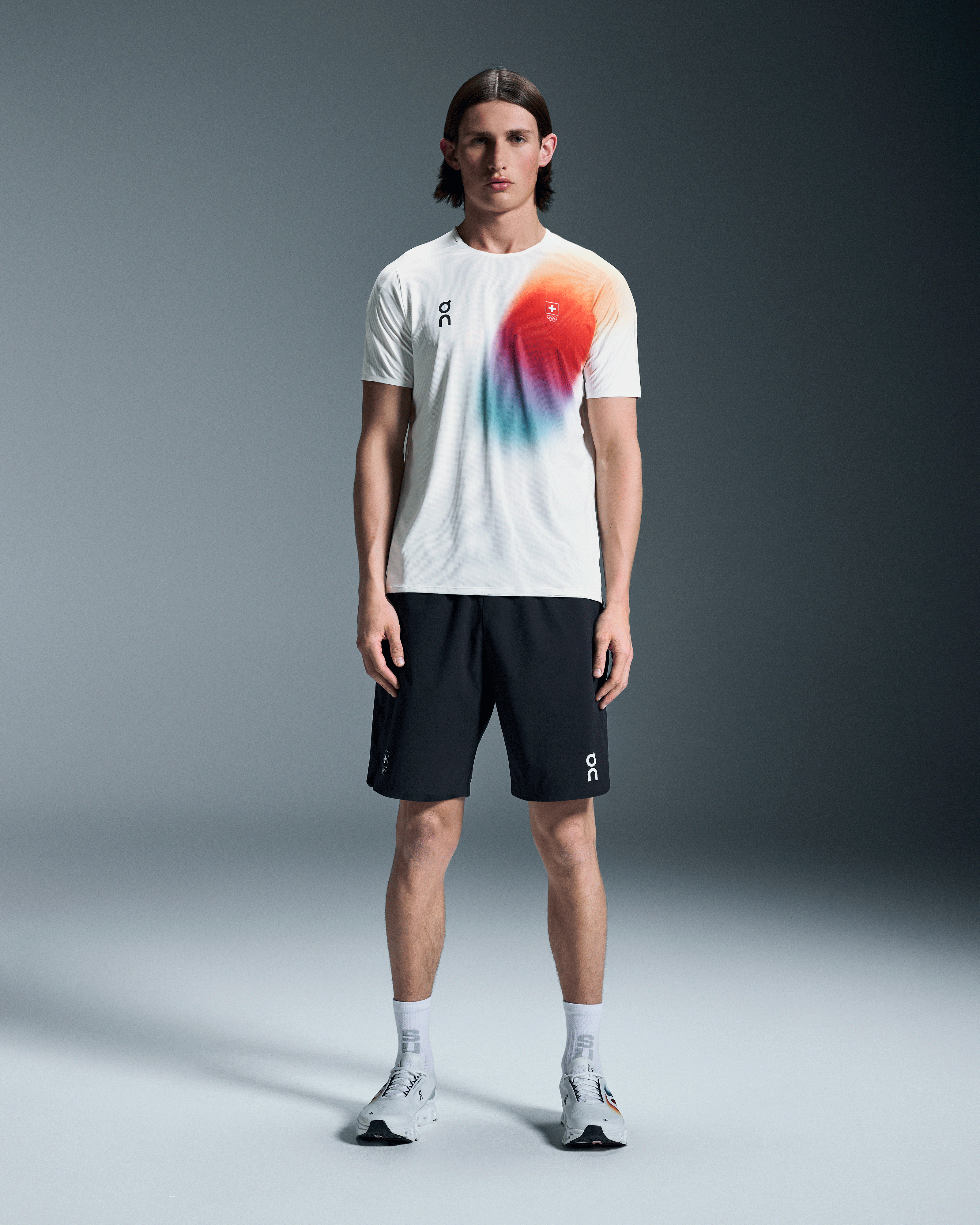 On Swiss Olympic Focus Shorts Ink Homme Shorts