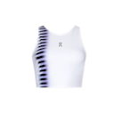 Court Crop Top Edge Shirt in White/Black