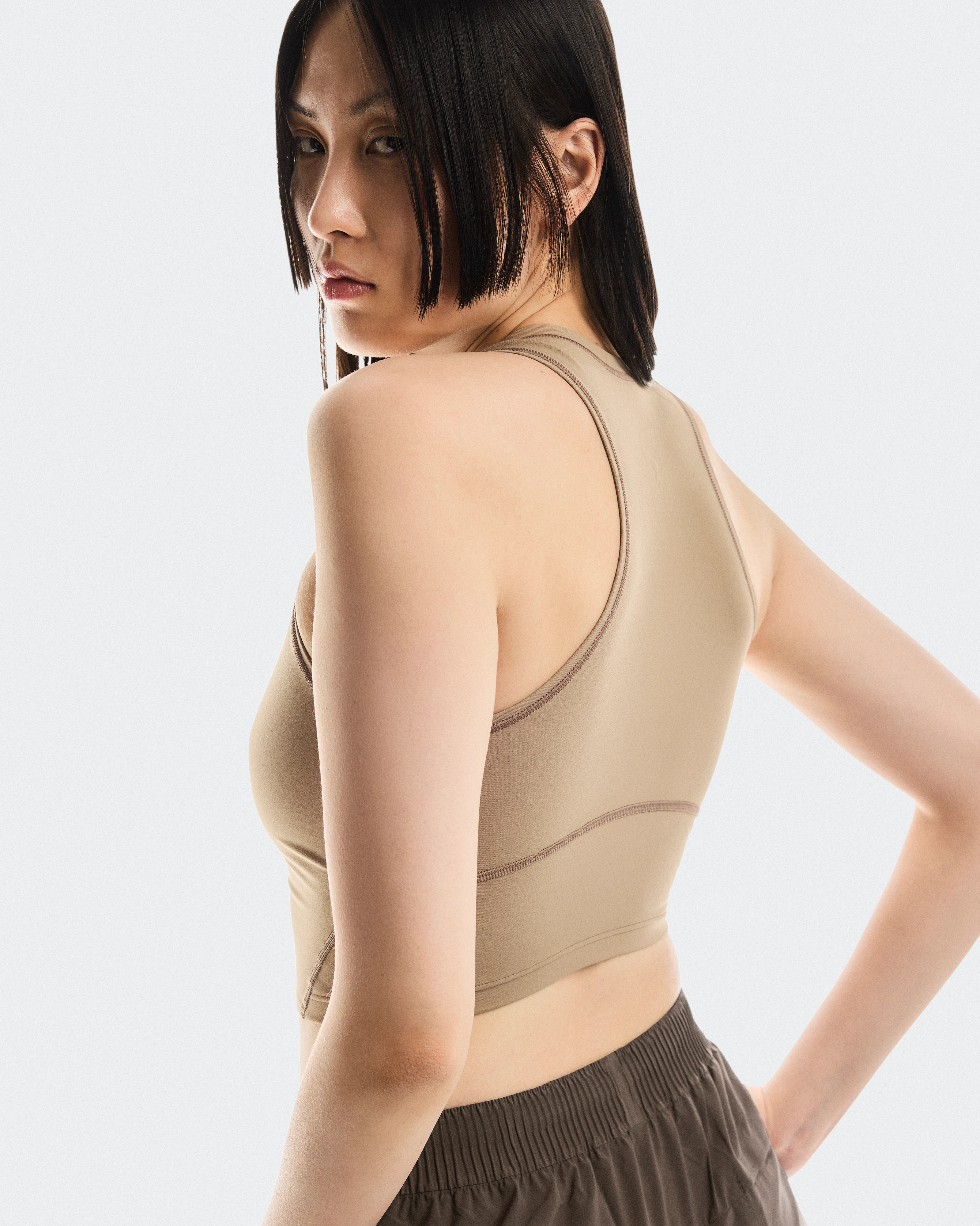 On Studio Crop Ash Women Tops and t-shirts