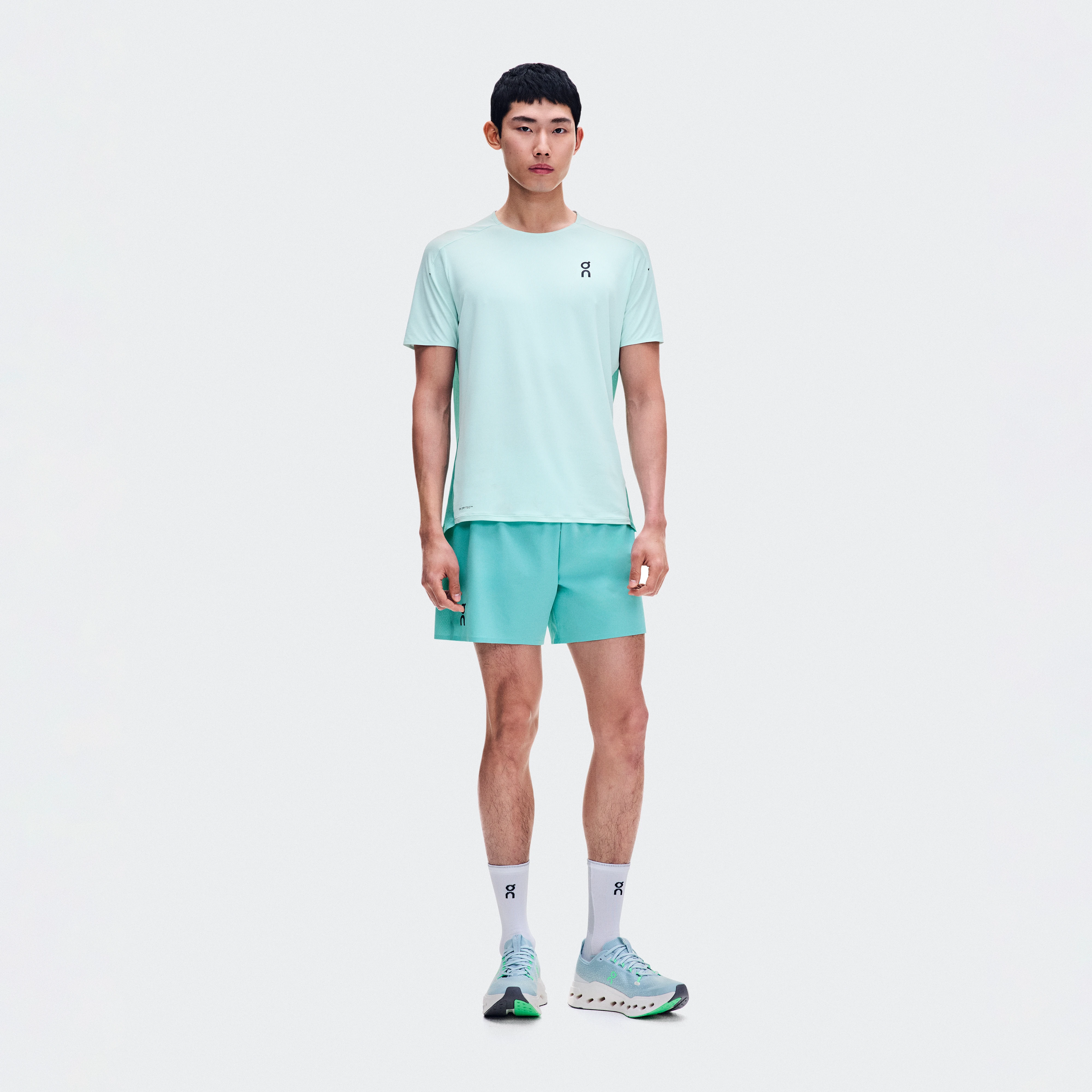 On 5" Performance Shorts Aquamarine Men – Performance running, lightweight, sweat-wicking Shorts