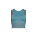 Studio Knit Crop Shirt in Niagara/Rock