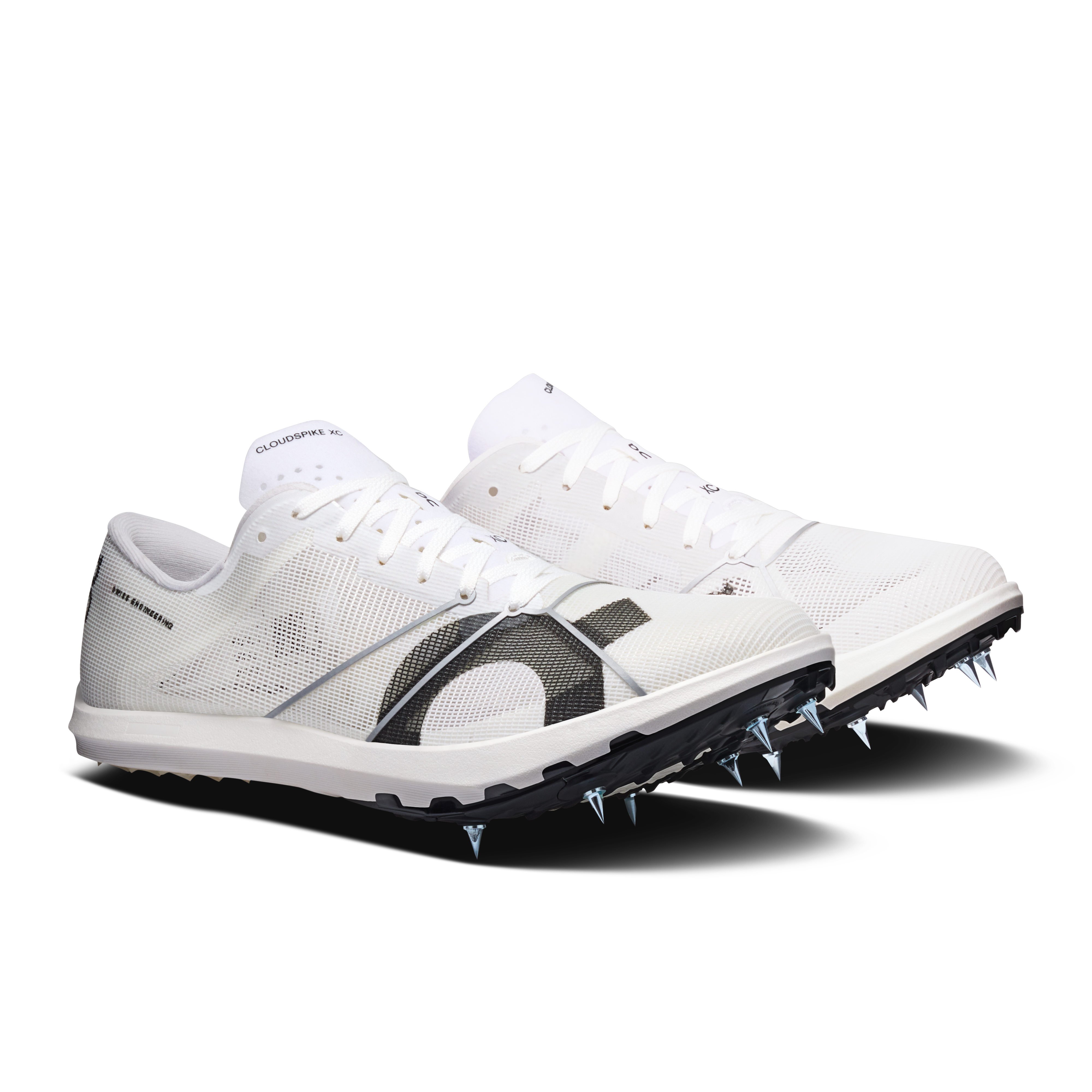 On Cloudspike XC White & White Women – Long-distance cross-country racing, fast-feeling ride Shoes