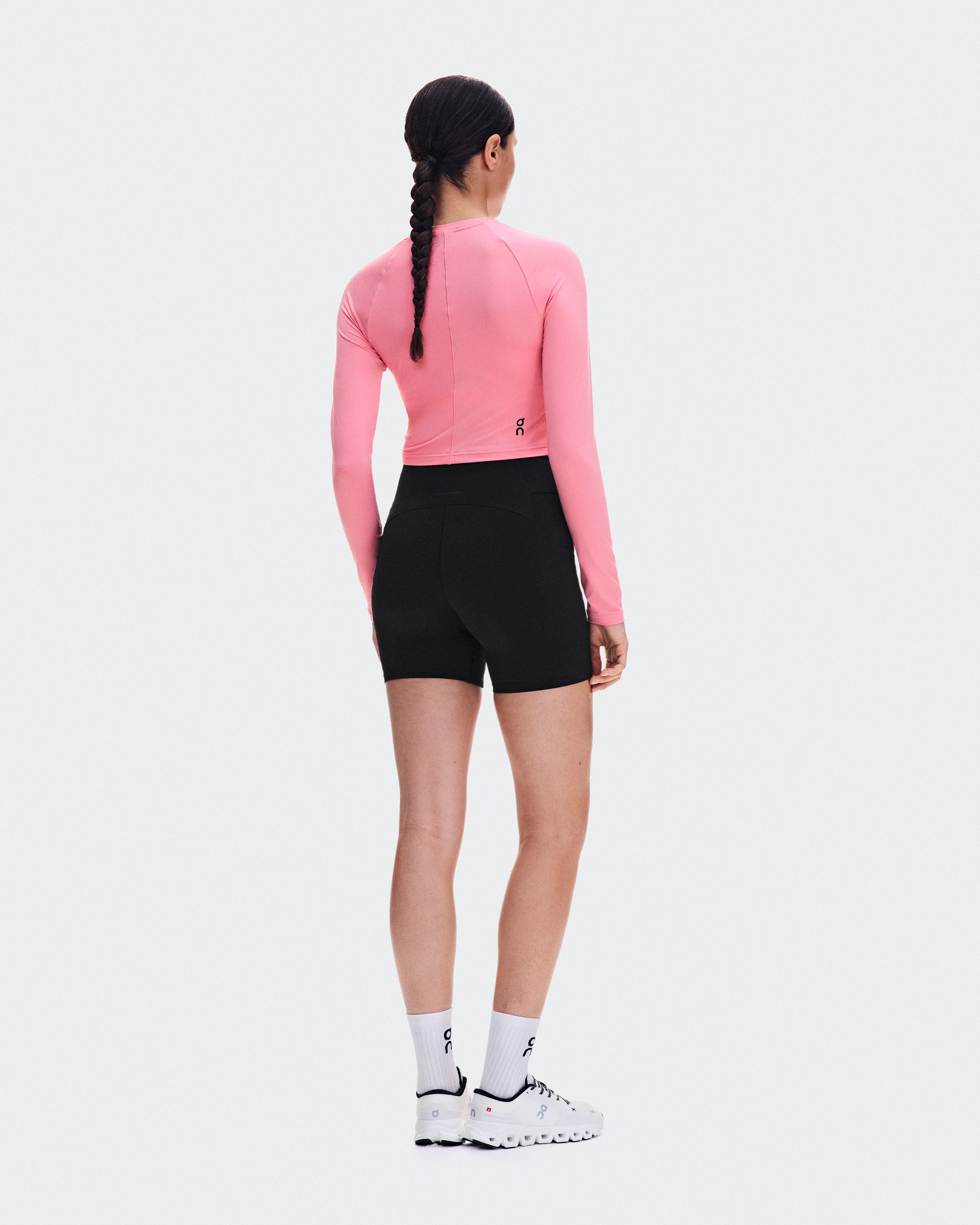 On Studio Long-T Crop Magnolia Women Tops and t-shirts