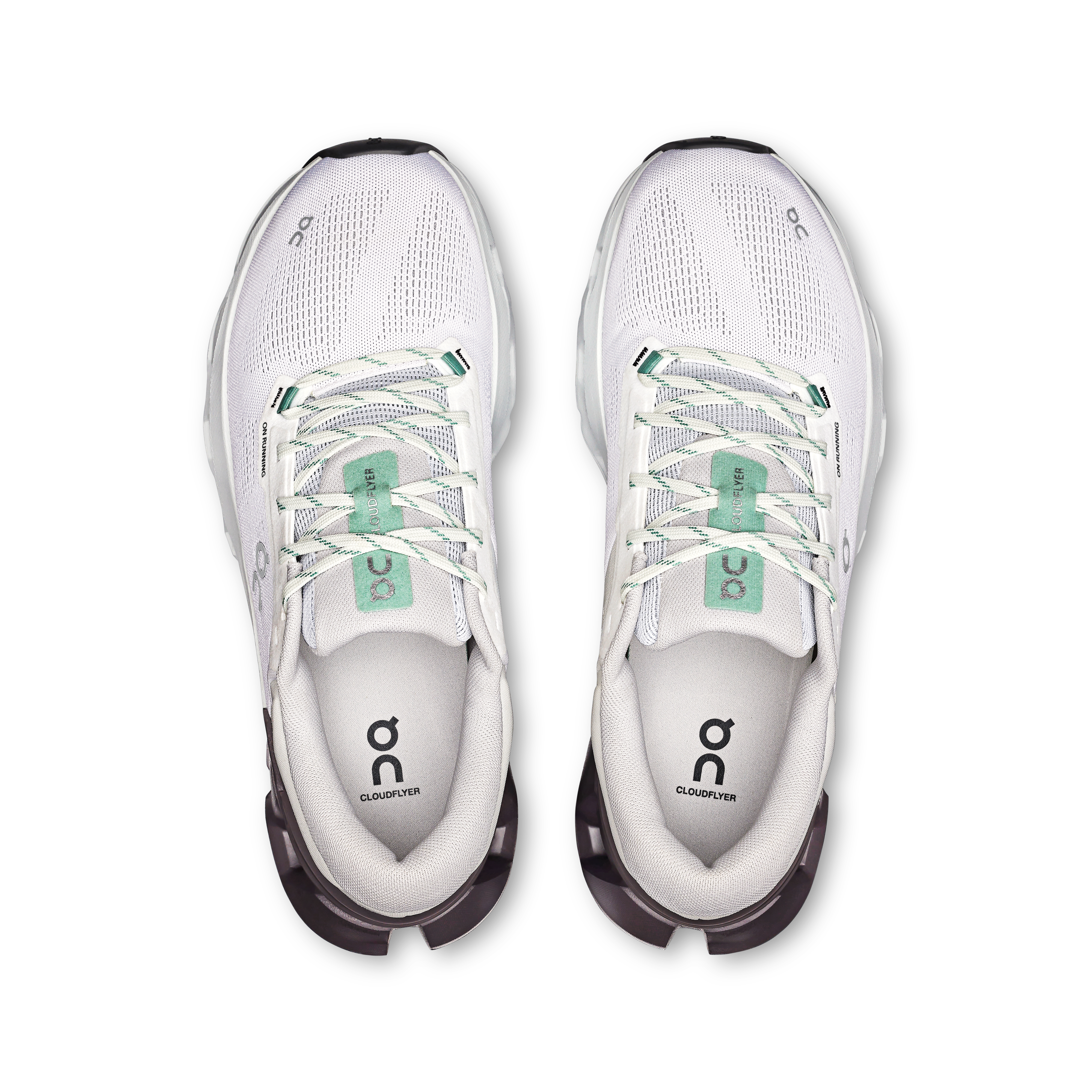 On Cloudflyer 5 White & Pebble Men Road running Shoes