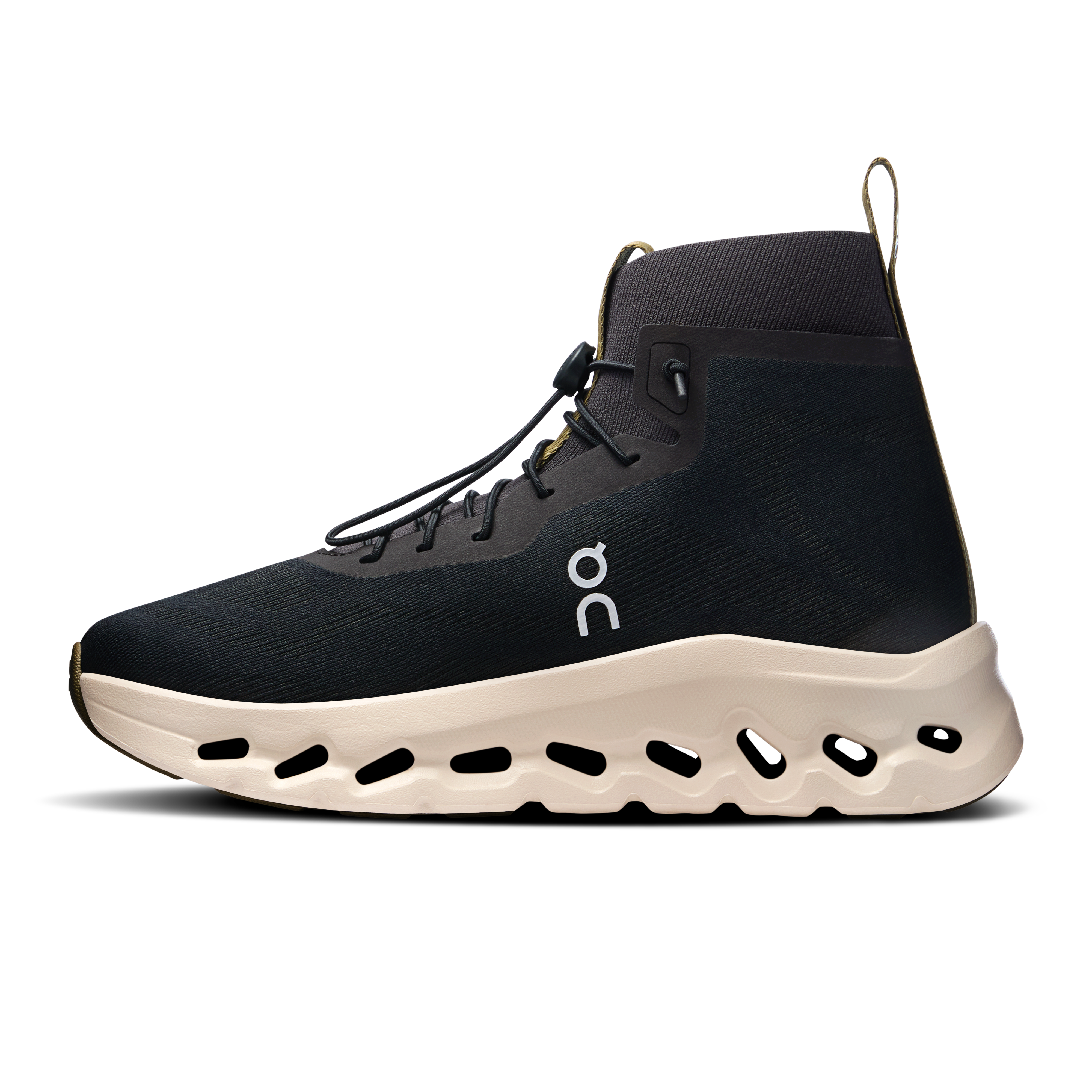 On Cloudtilt Hi LOEWE Black & Oatmeal | Olive Women Active life Shoes