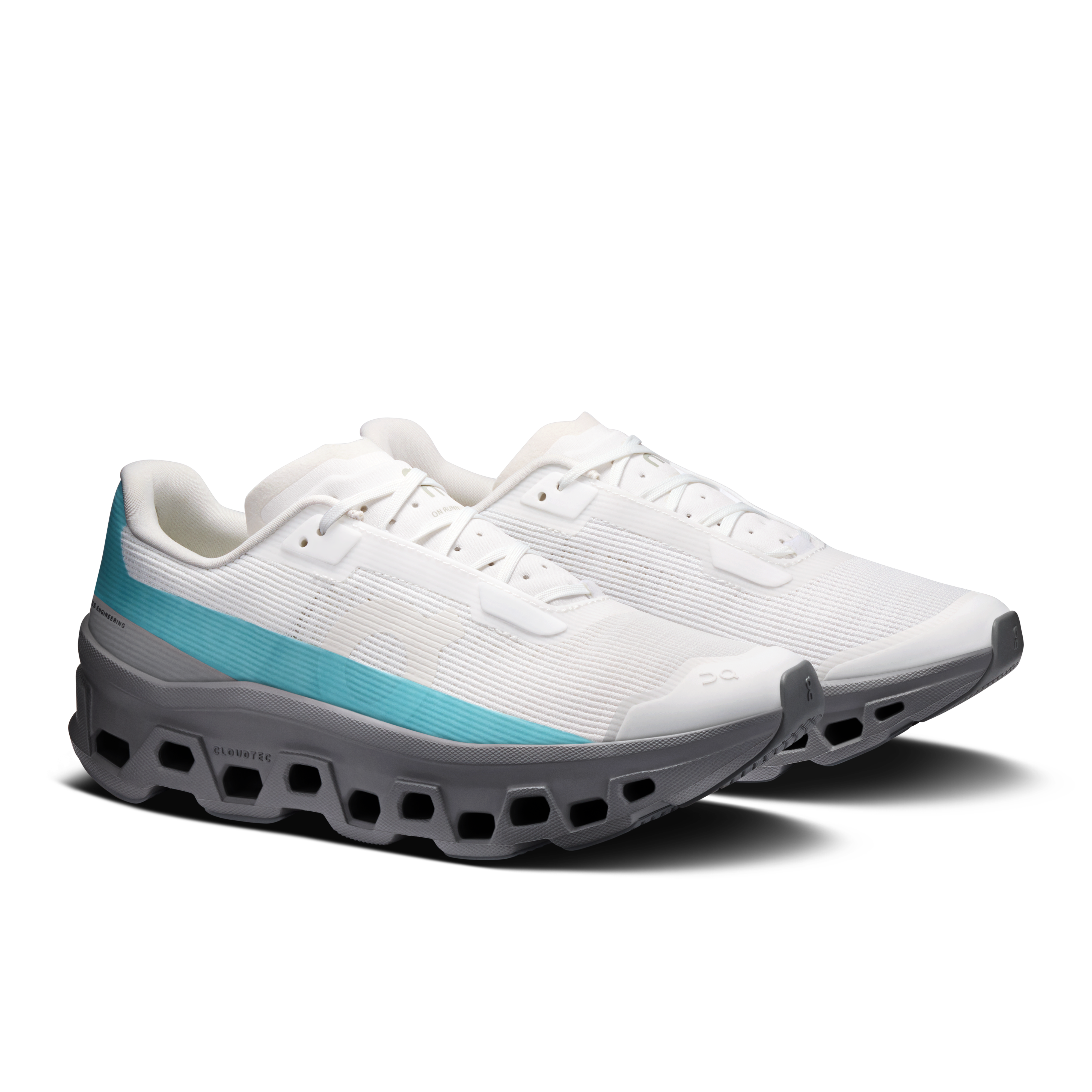 On Cloudmonster Void White & Aquamarine Women Active life Shoes