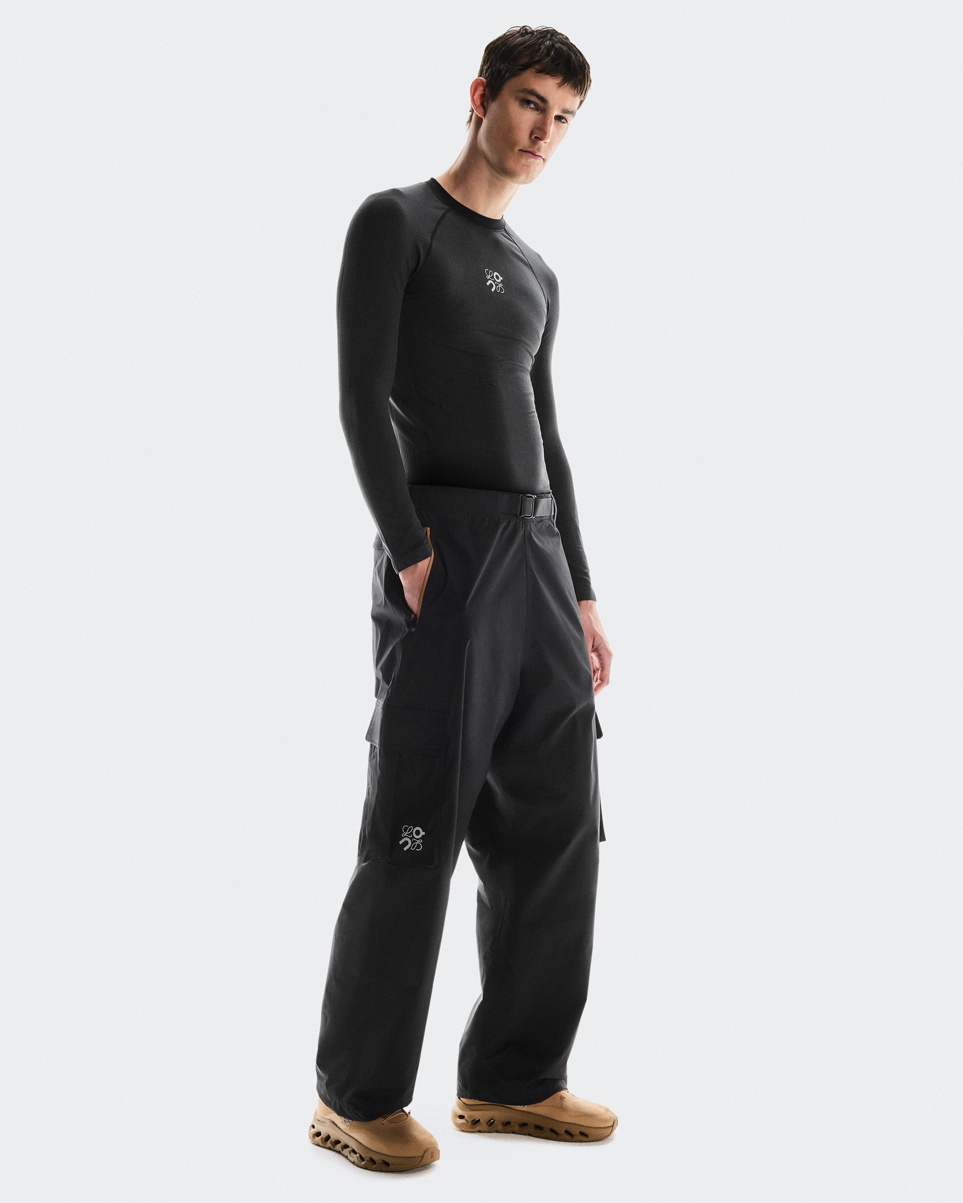 On Cargo Trousers LOEWE Black Men Pants