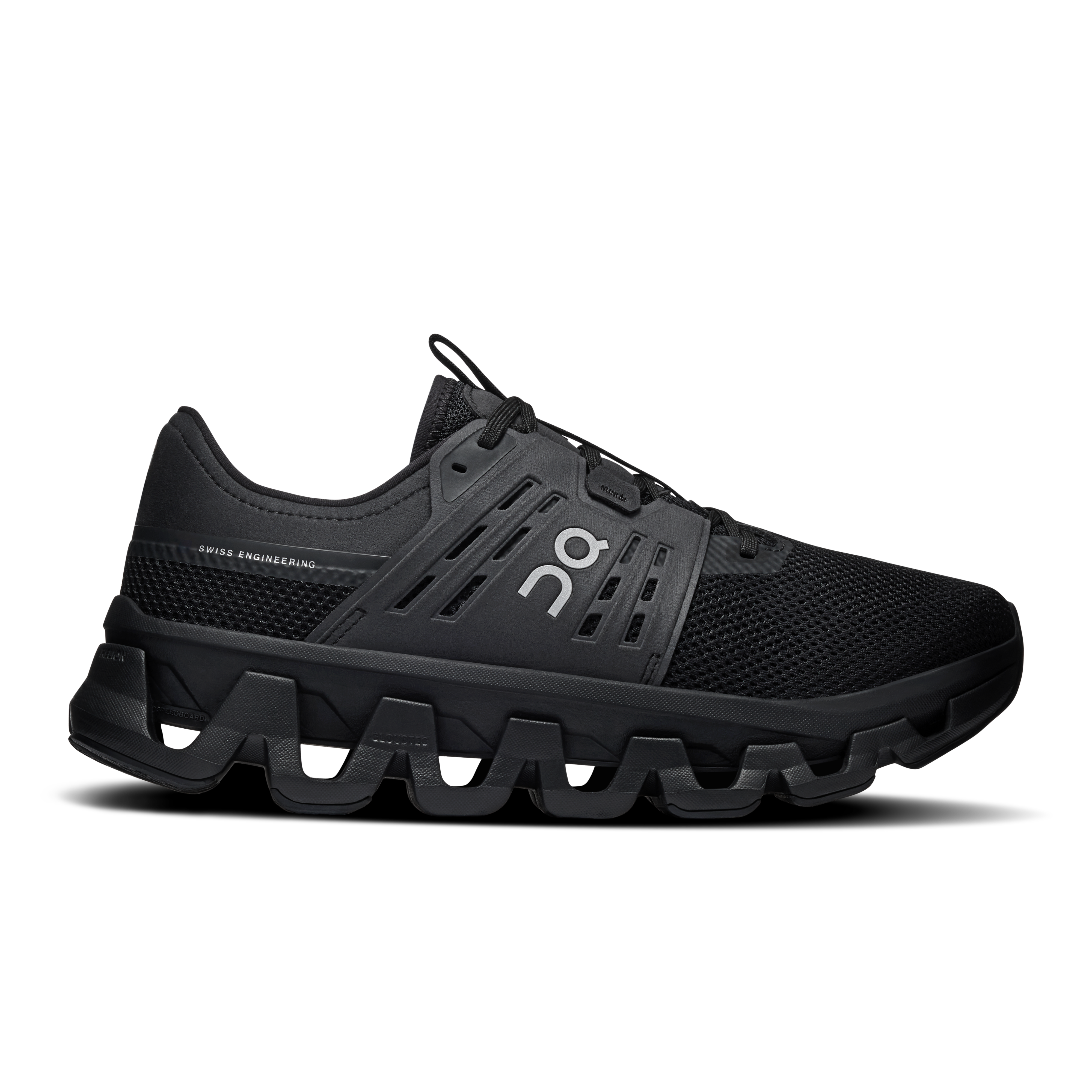 On Cloudswift Amp Black & Silver Homme Active Life Chaussures