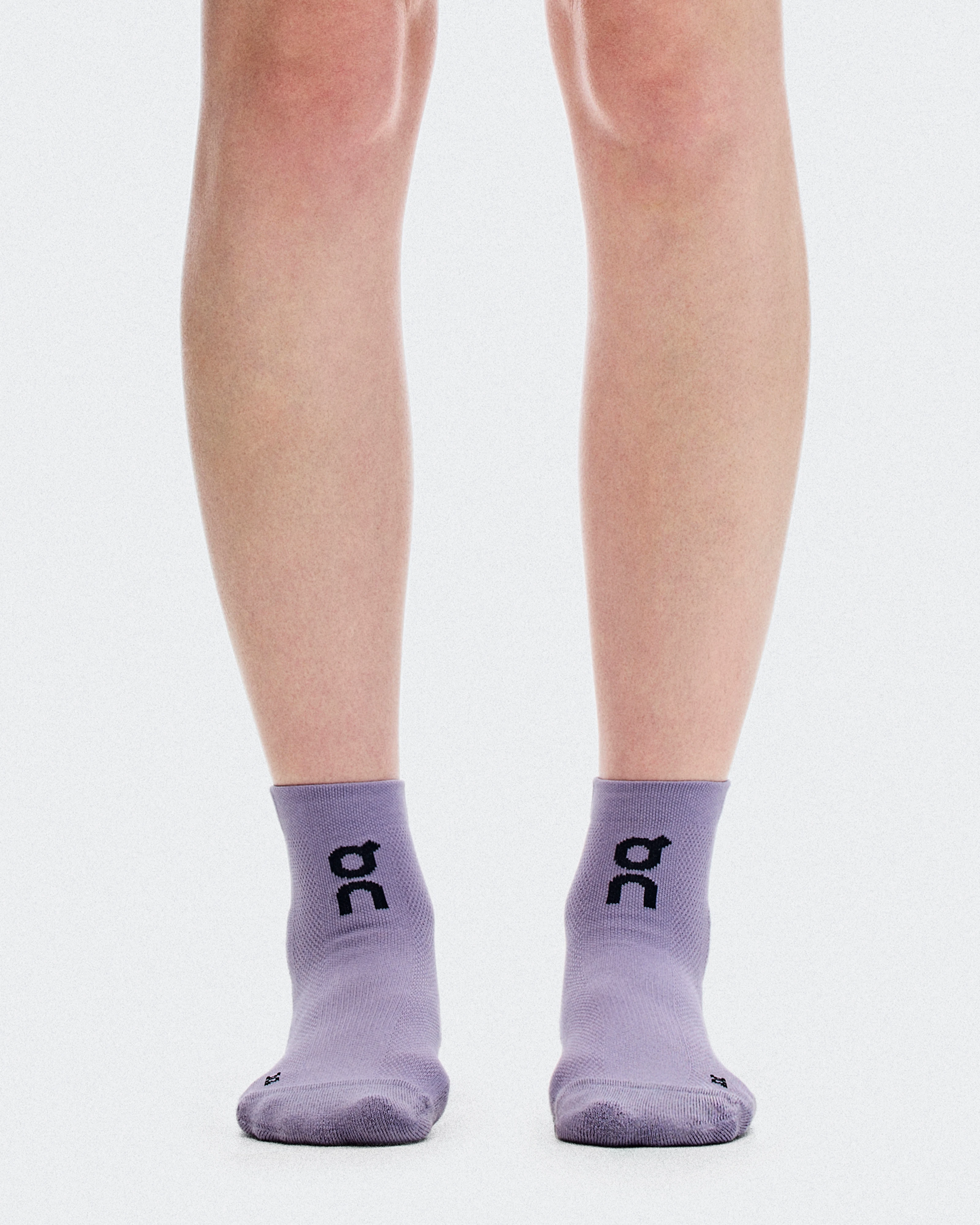 On Core Run Sock Mid 2P Foxglove & Mallow Unisex Calcetines