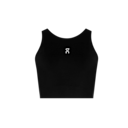 Court Crop Top Shirt in Black