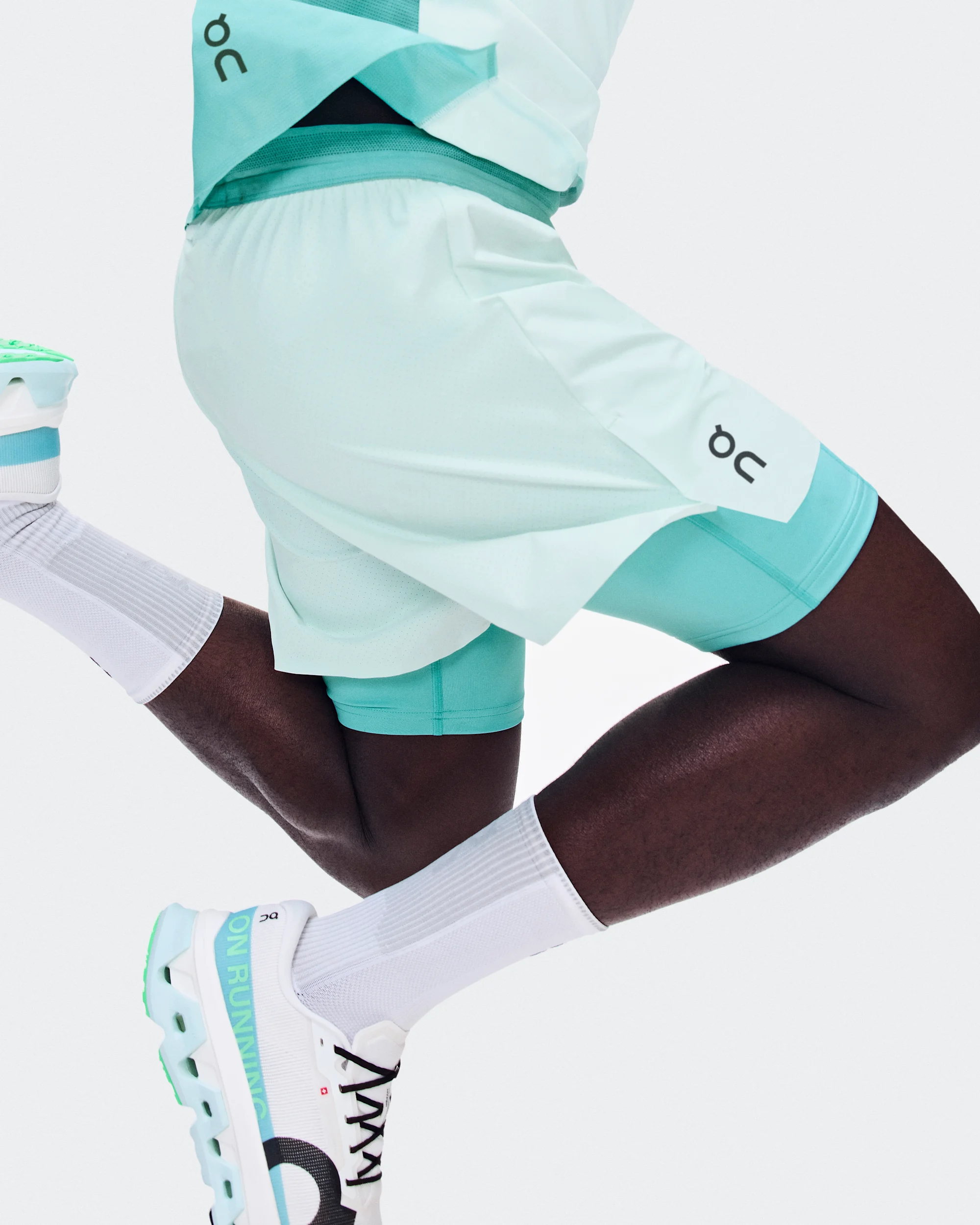 Men's 5" Performance 2/1 Shorts Flurry | Aquamarine - thumbnail 6