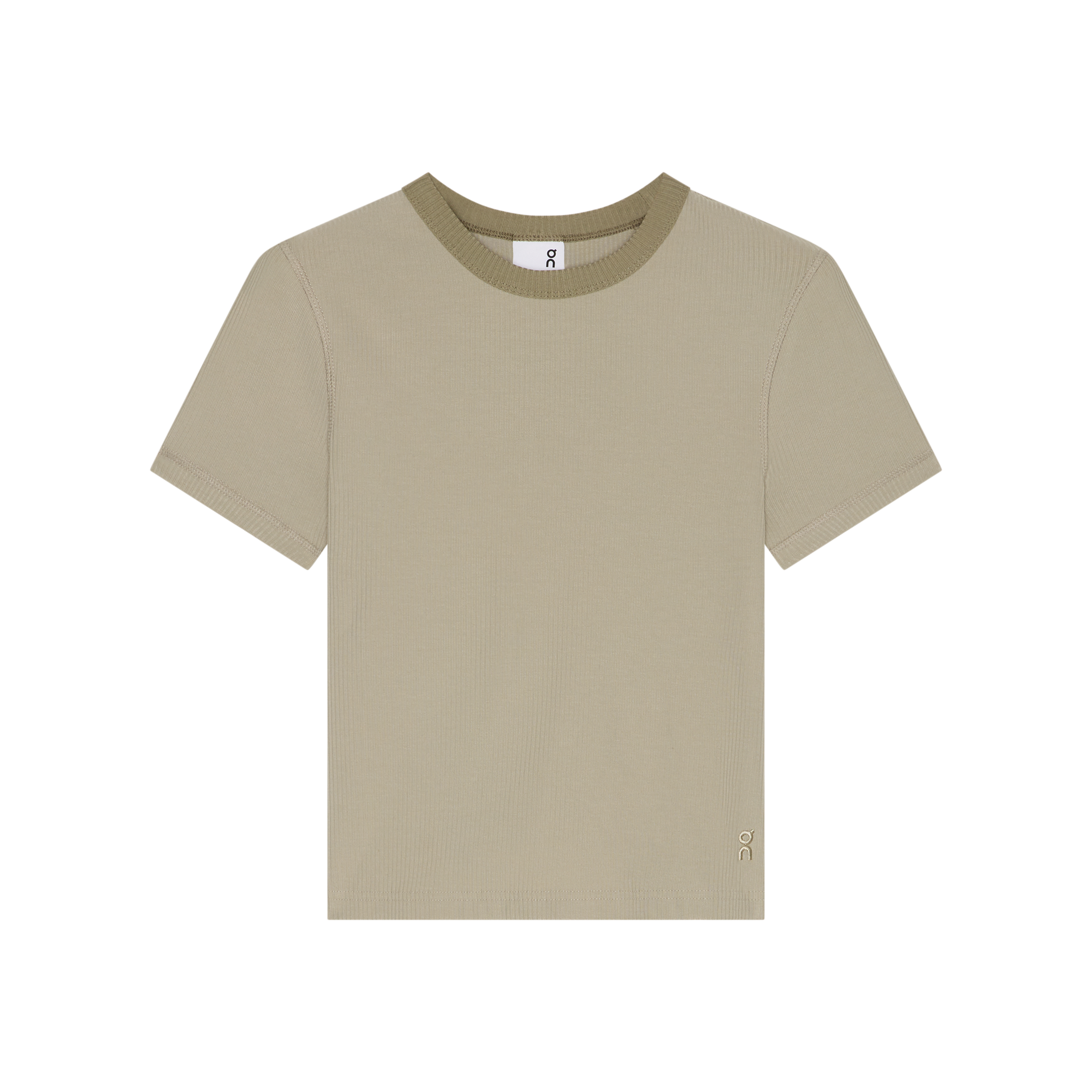 All-Day Ribbed T-Shirt in Brume