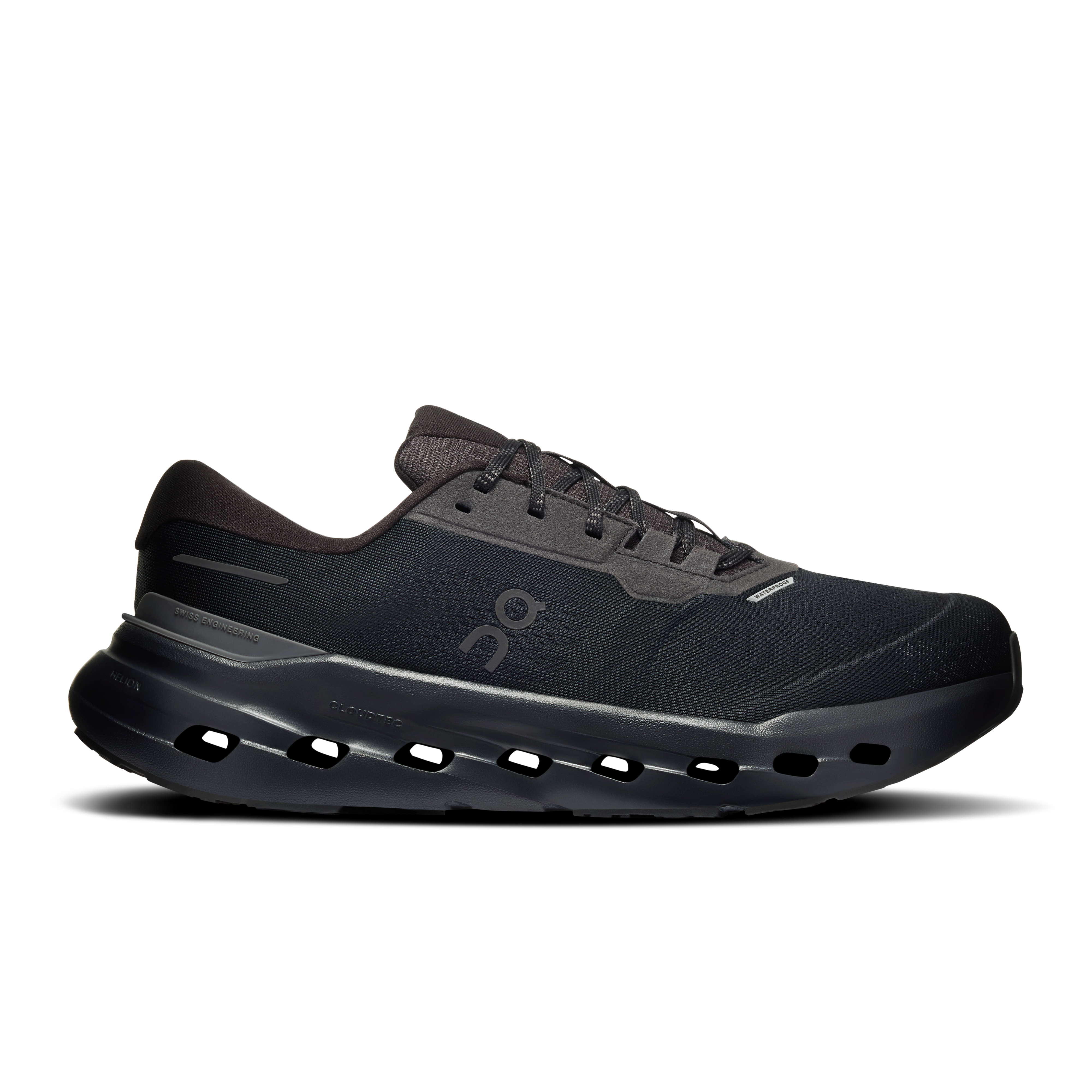 On Cloudrunner 3 Waterproof Black & Black Homme – Running quotidien, foulées stables, imperméabilité Chaussures