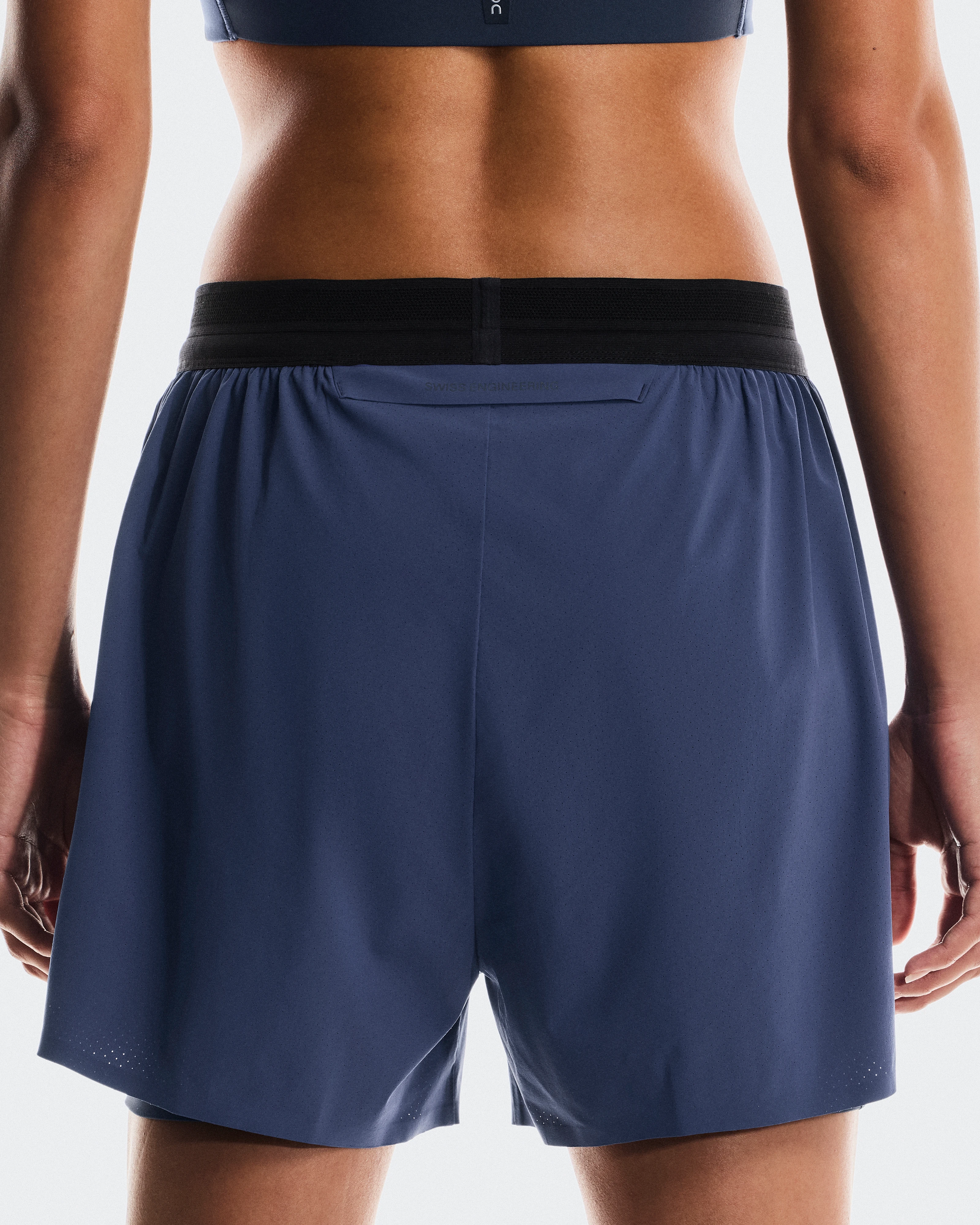 On 3" Performance 2/1 Shorts Acai & Black Mujer Pantalones cortos