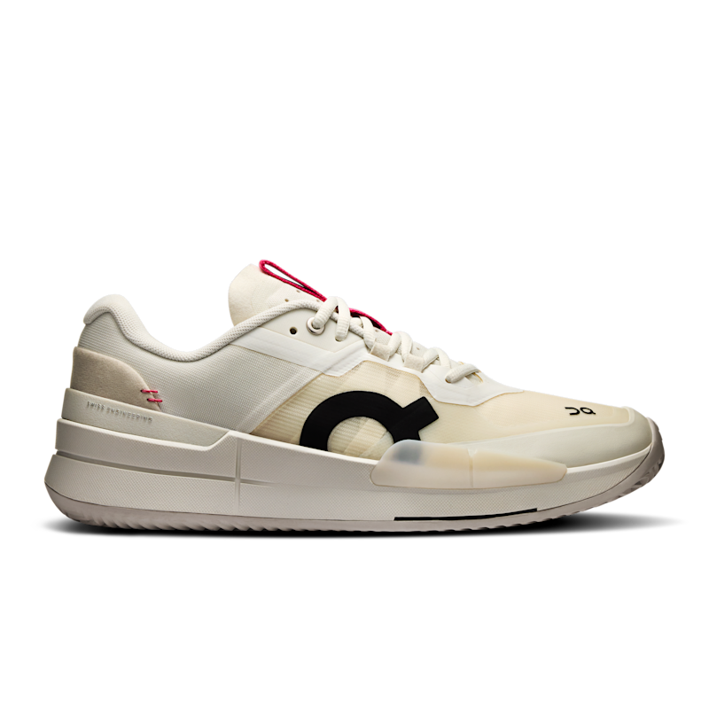 On Men's THE ROGER Pro 2 Clay Tennis Shoe in Ice/Pink, Size: 10, Recycled Polyester