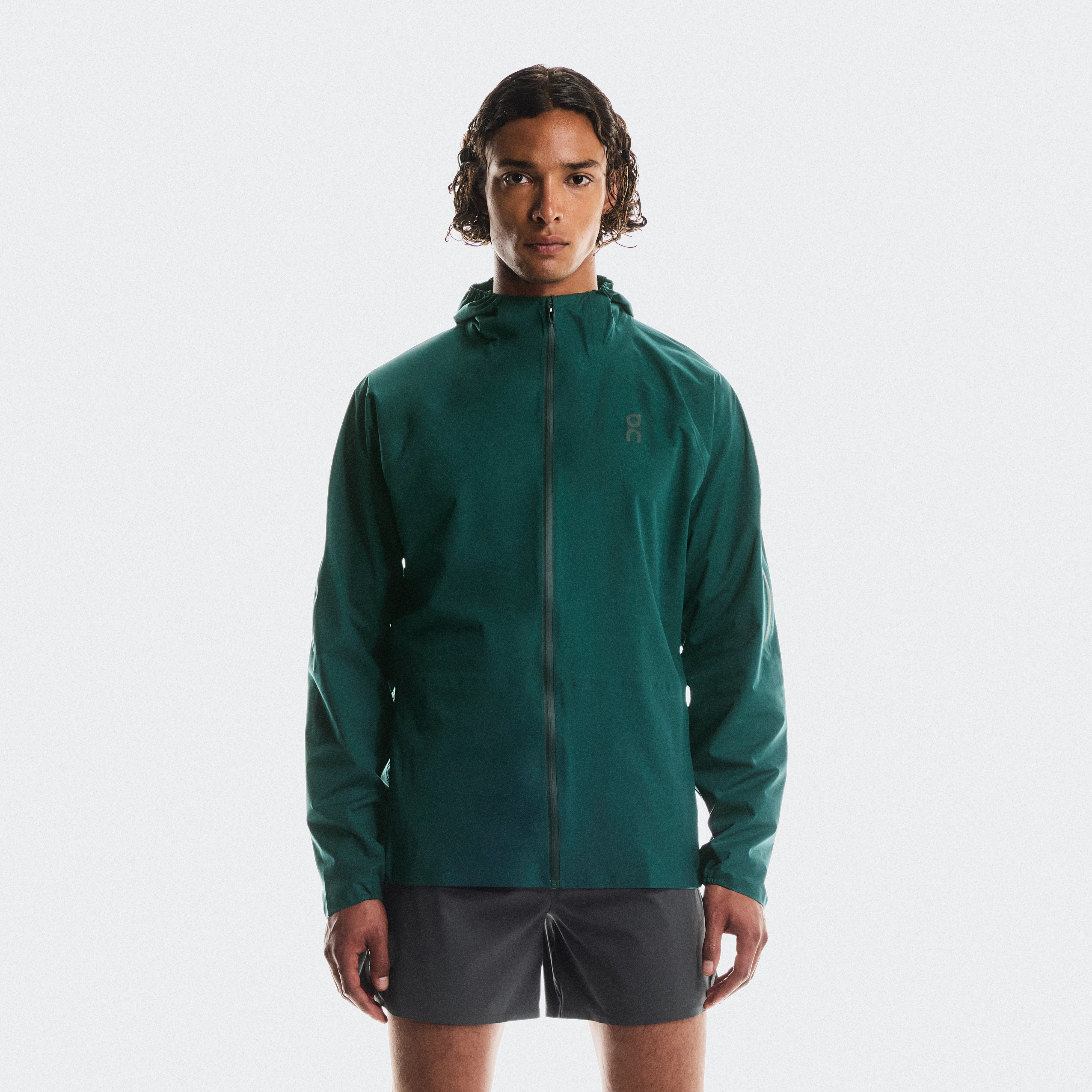 On Performance Jacket Waterproof Verde Hombre Hombre – Road running Chaquetas