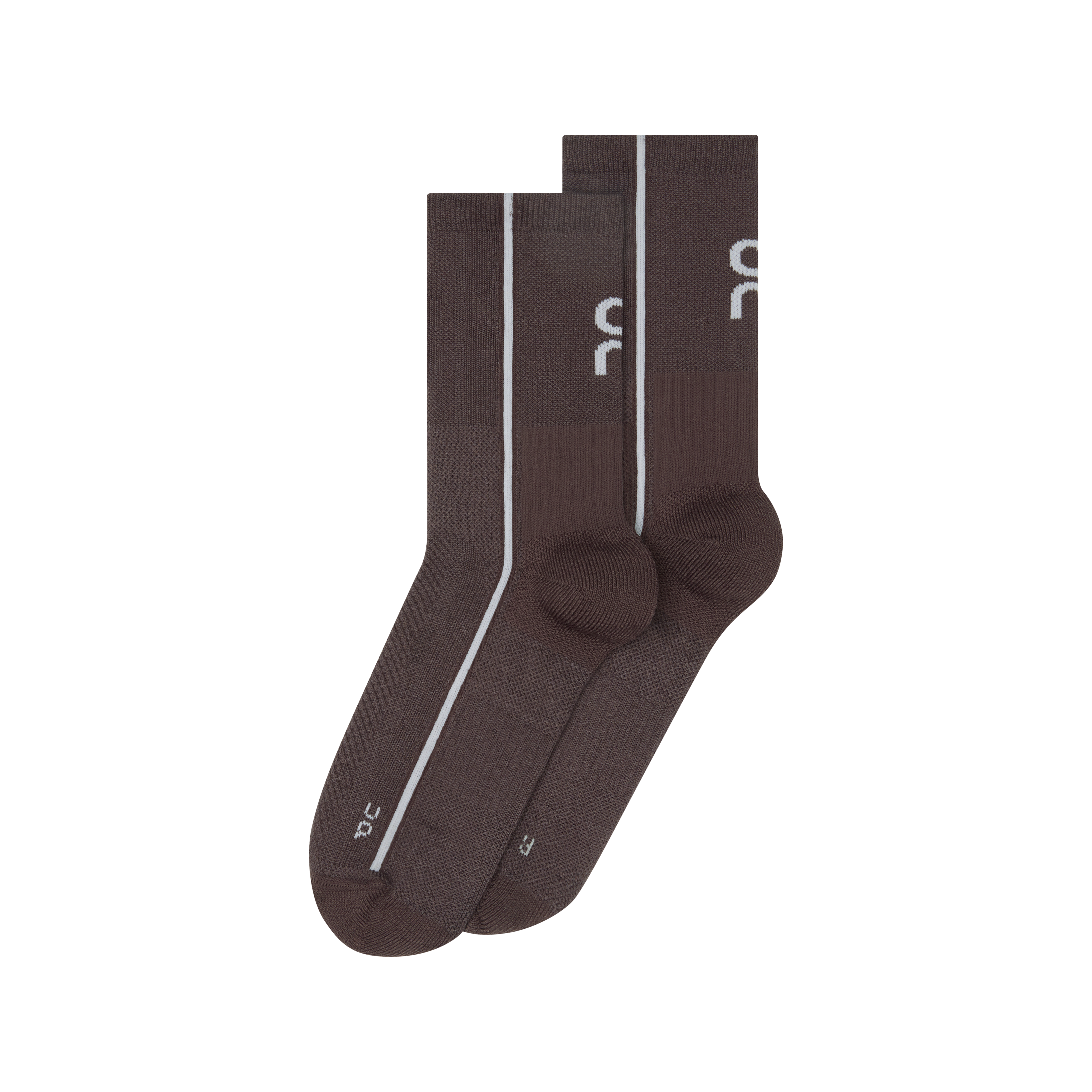 Court Sock High in Mulberry/White
