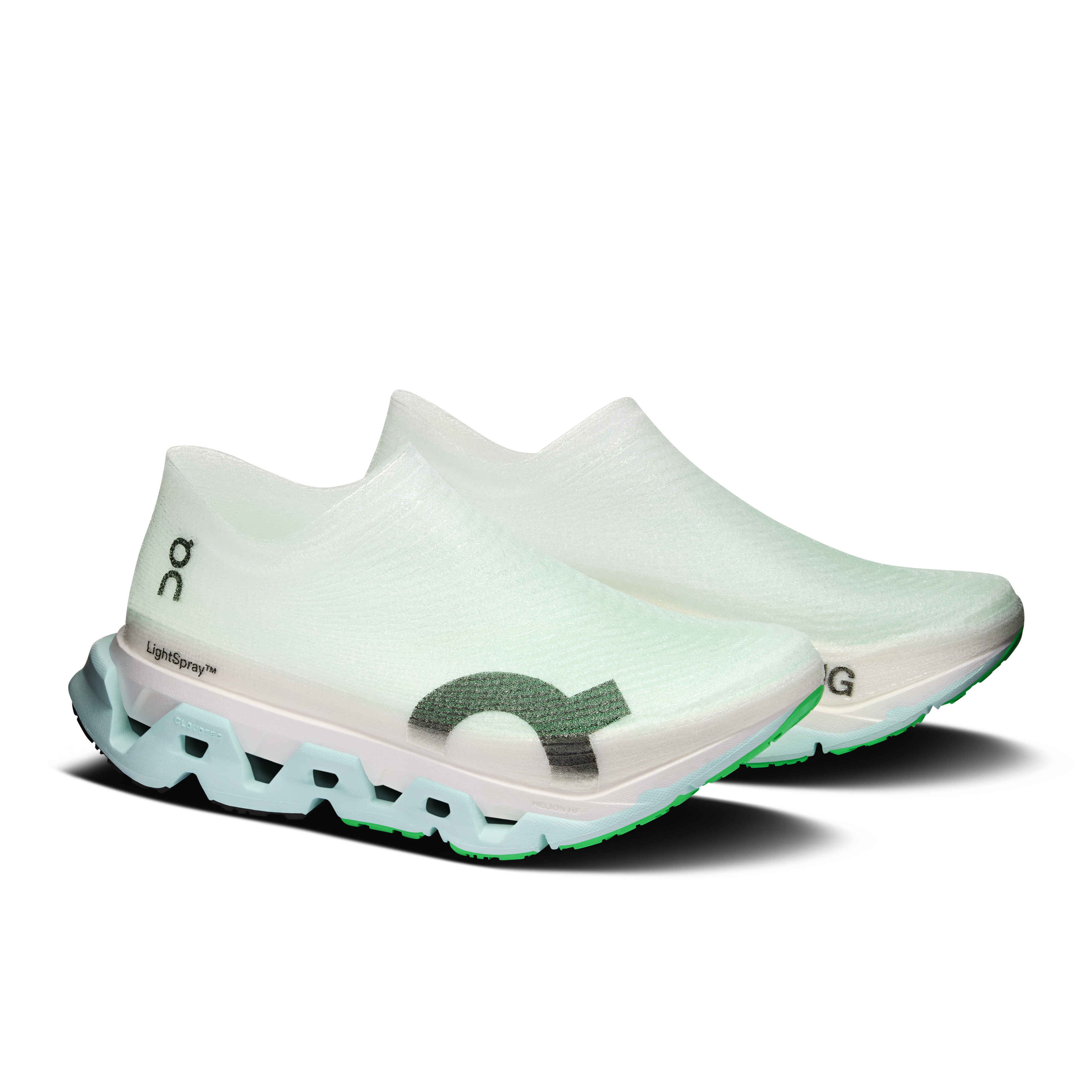On LightSpray Cloudmonster 3 Hyper Flurry & Verdite Unissex Corrida de rua Tênis