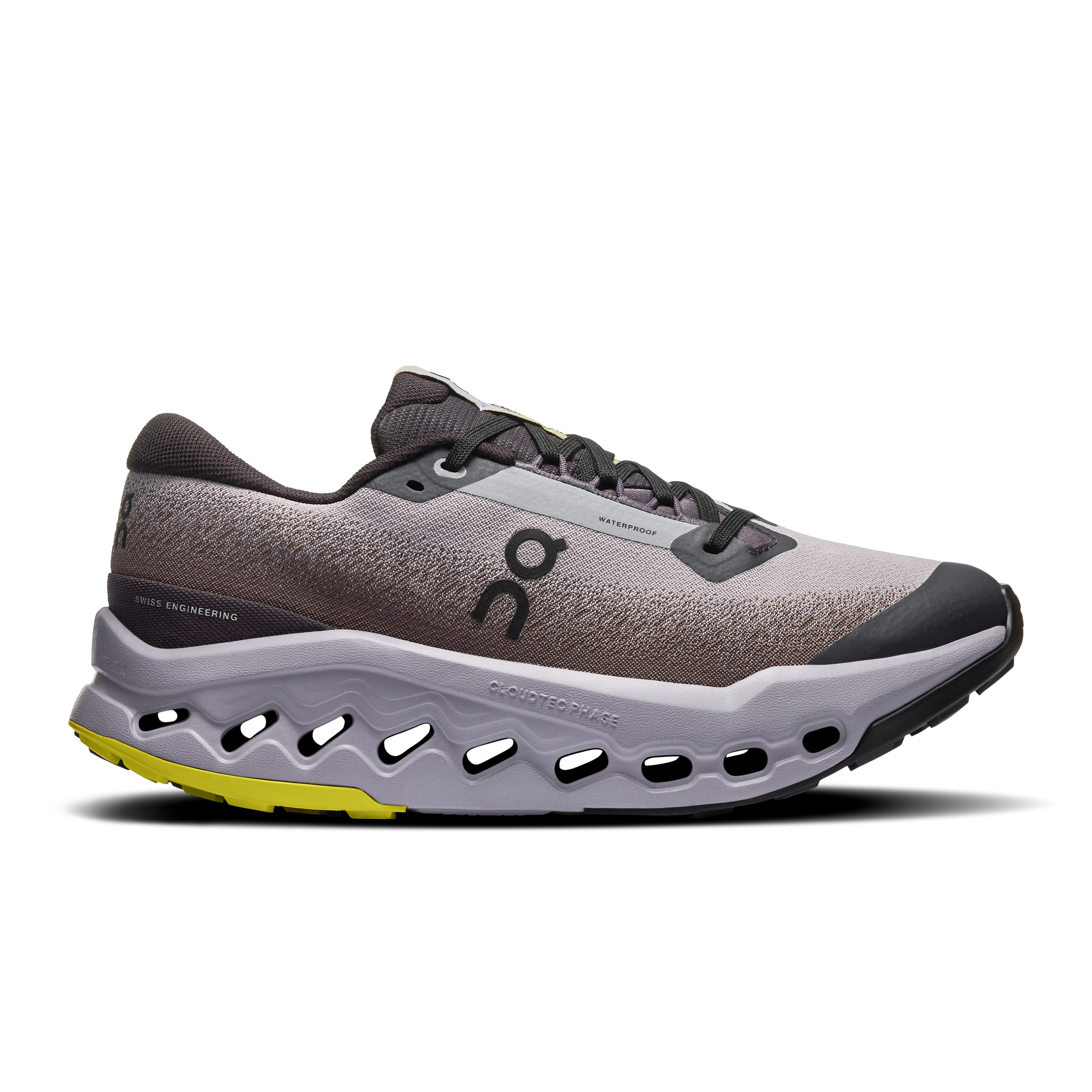 Cloudsurfer Trail 2 Waterproof Running Shoe in Black/Lilac