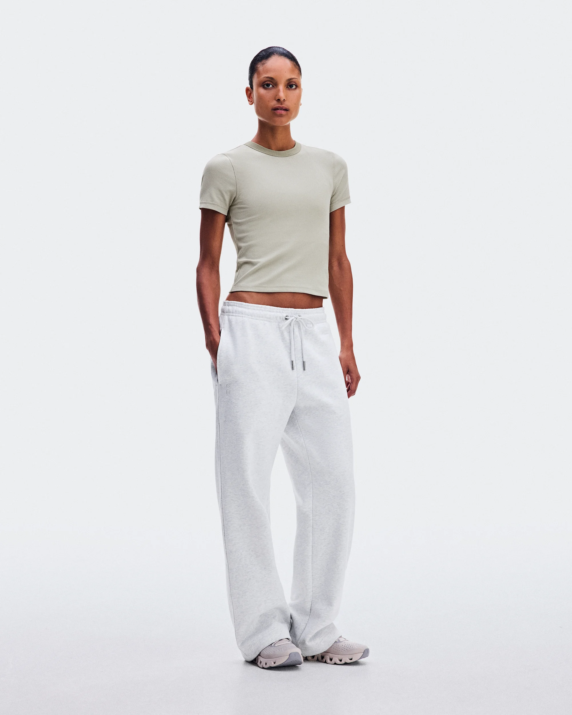 Women's All-Day Ribbed T-Shirt Brume