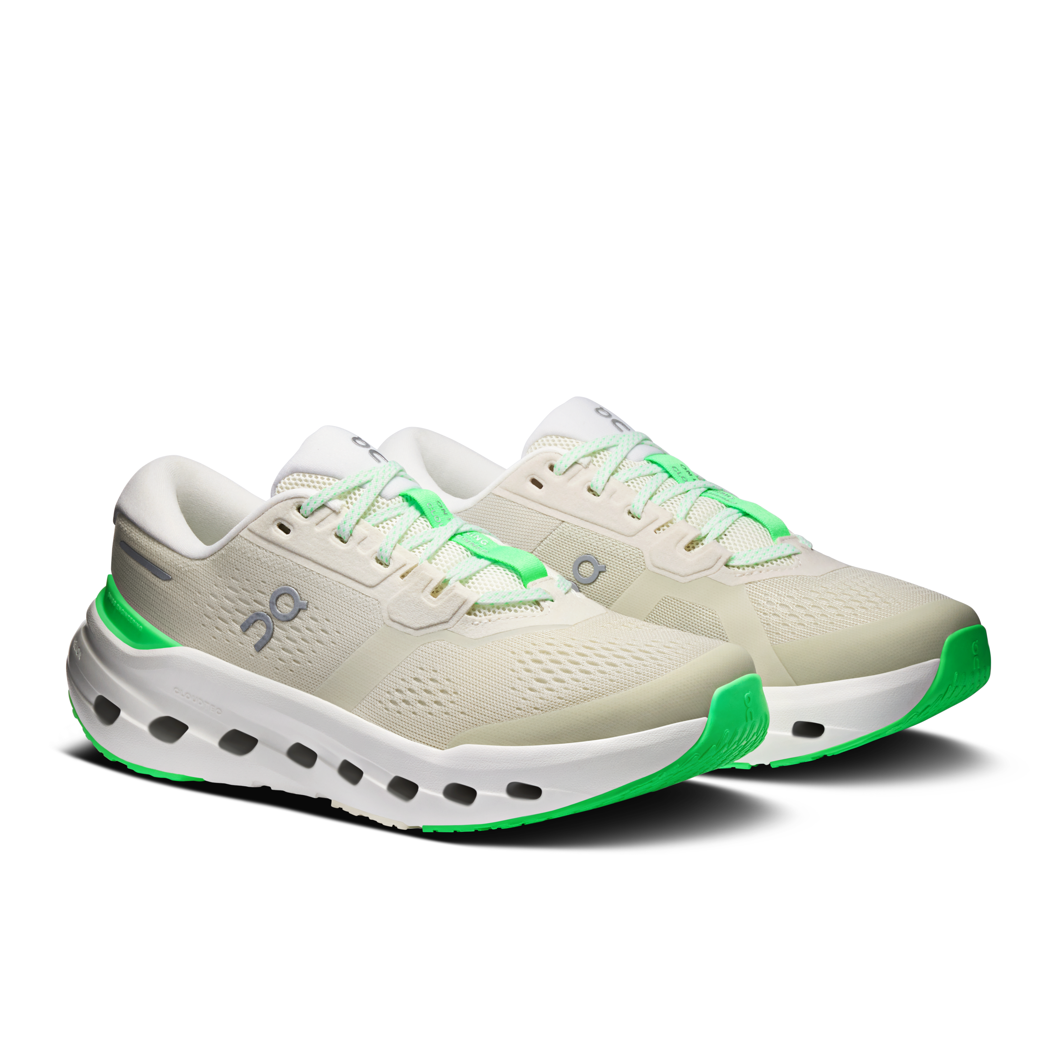 On Cloudrunner 3 Wide Ghost & Verdite Women – Everyday running, stable ride Shoes