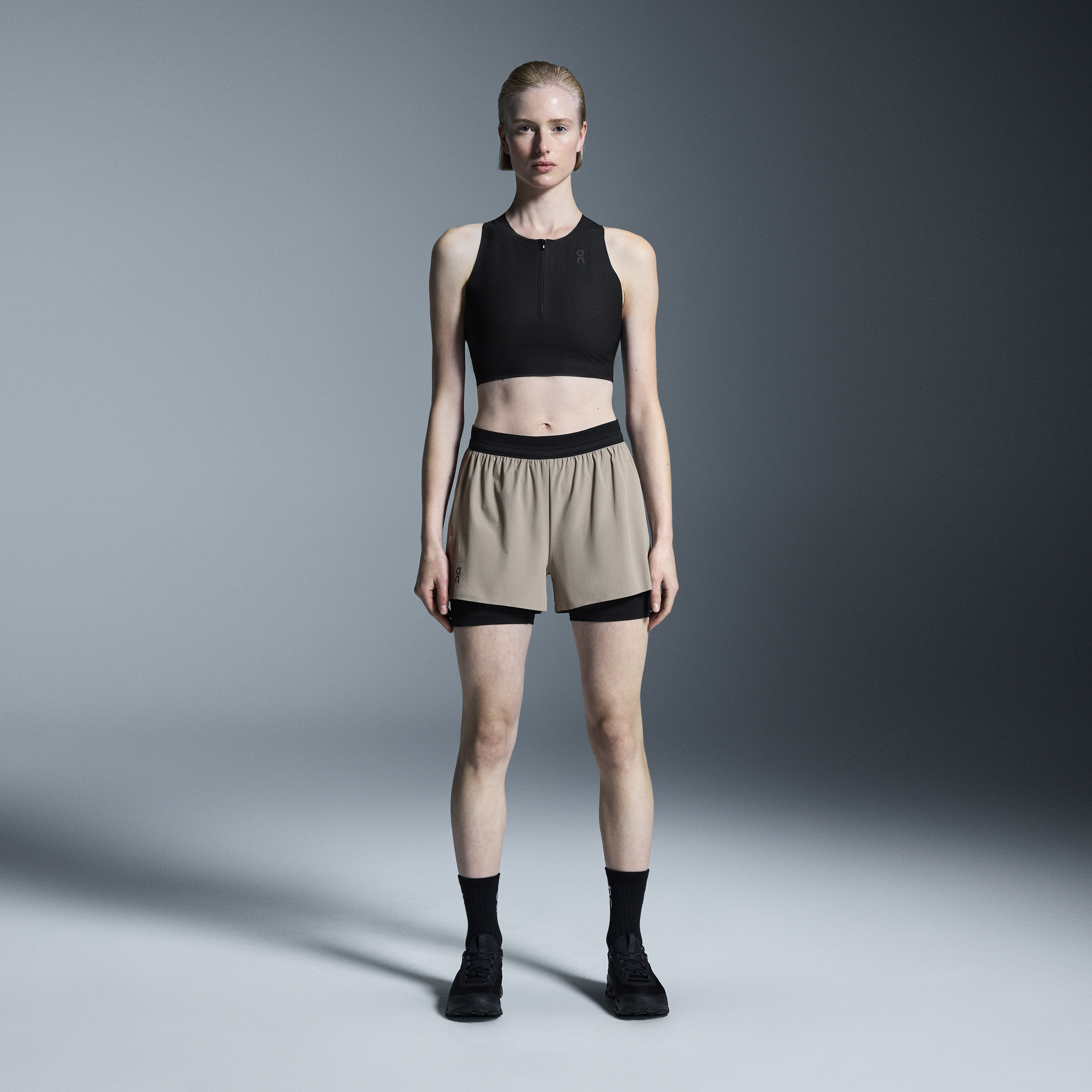 3" Performance 2/1 Shorts in Cinder Black